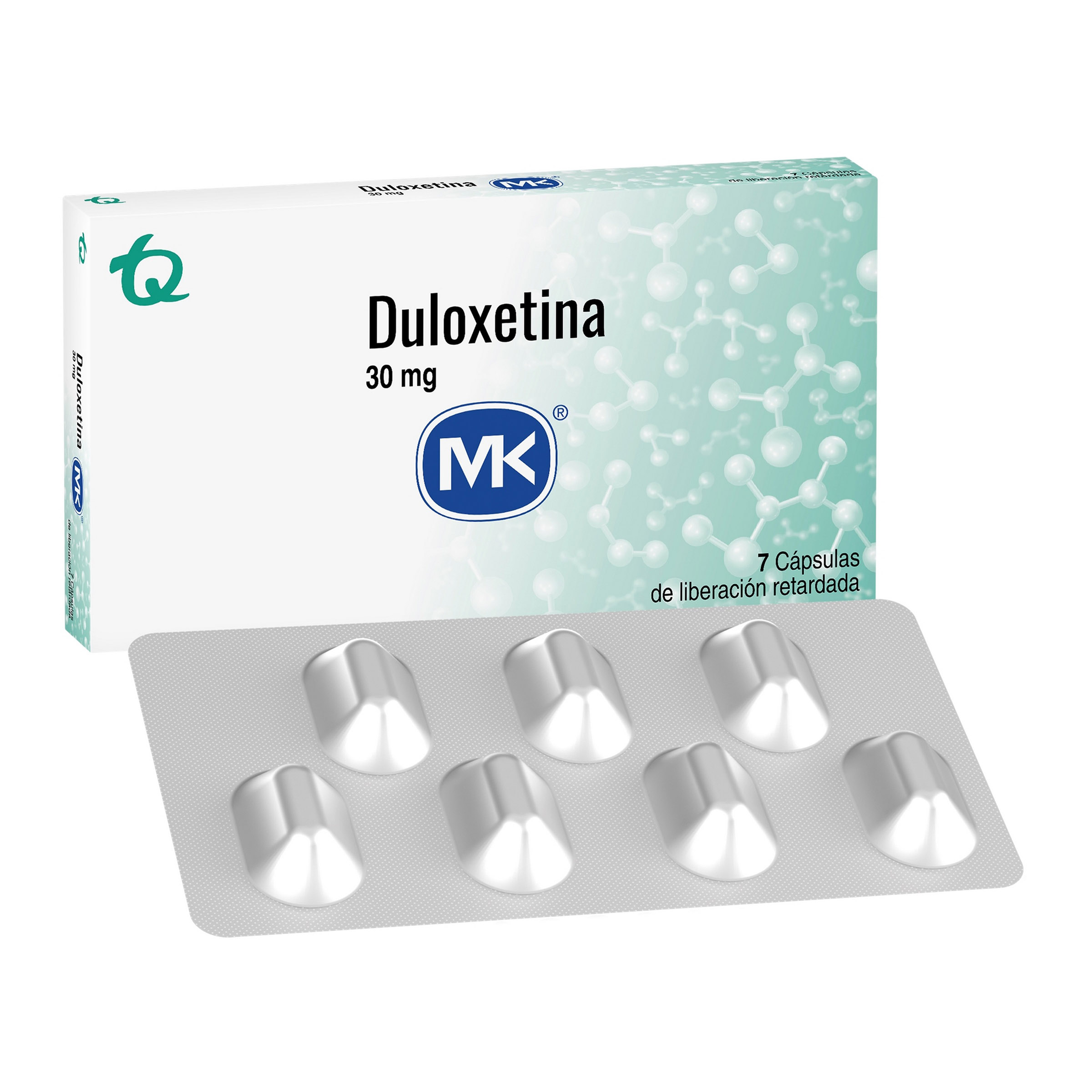 Duloxetina 30 mg - 7 cápsulas | TECNOQUIMICAS S.A.