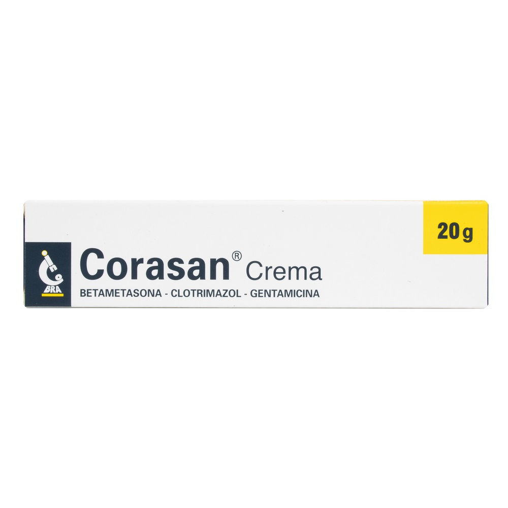 CORASAN Crema 20 g Betametasona-Clotrimazol-Gentamicina
