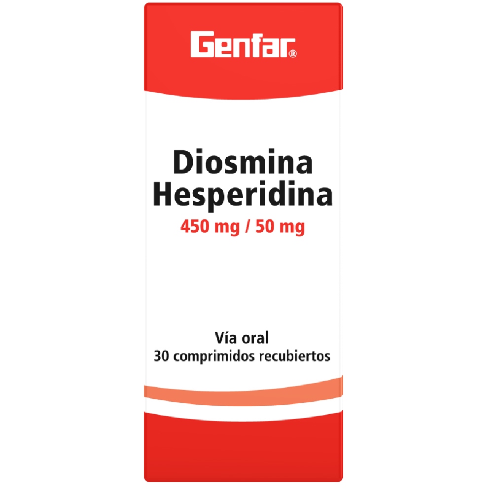 Diosmina 450 mg / Hesperidina 50 mg – 30 tabletas