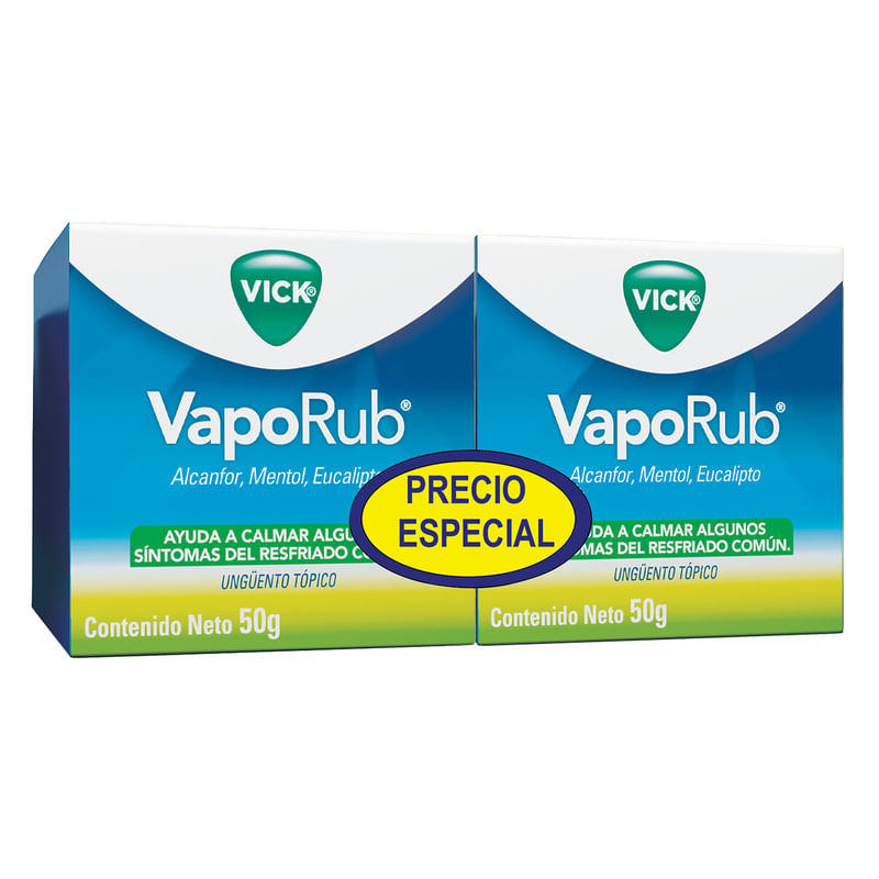 Vicks VapoRub 2x50 g Mentol-Alcanfor-Eucalipto