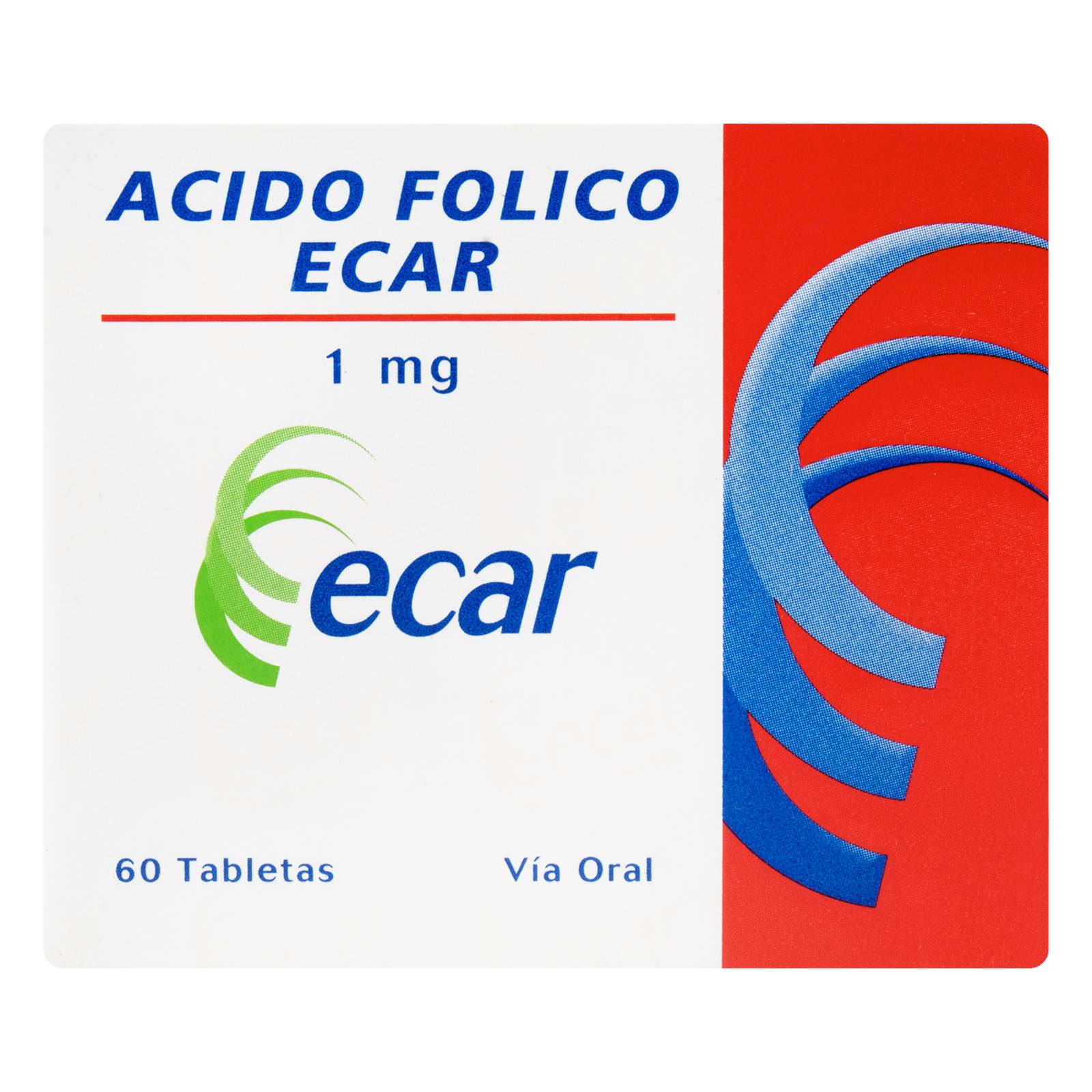Ácido fólico 1 mg - 60 tabletas EC