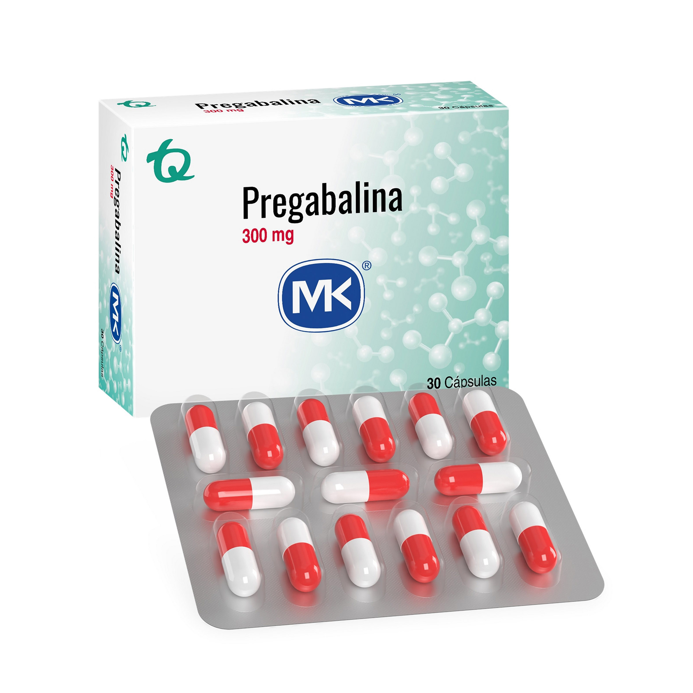 Pregabalina 300 mg - 30 tabletas