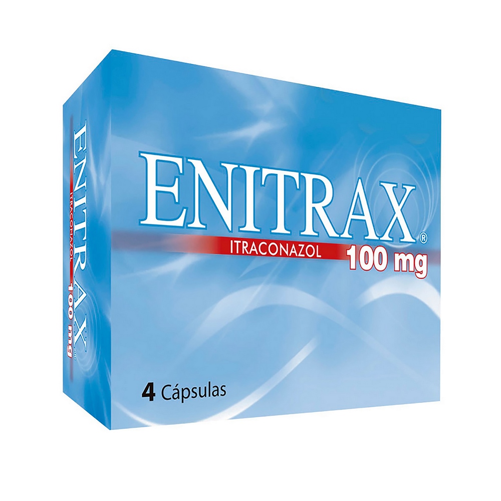 Enitrax 100 mg – Itraconazol, 4 cápsulas