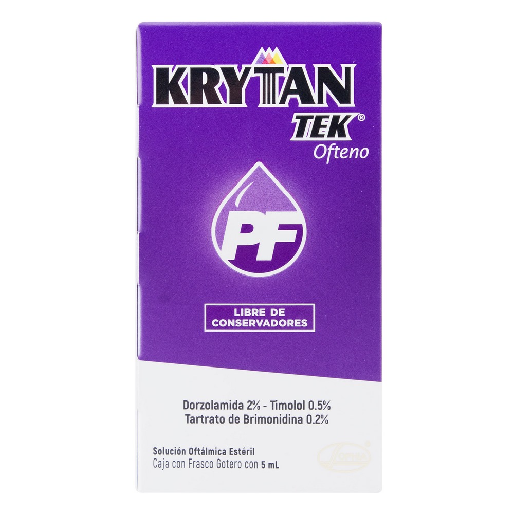 KRYTANTEK Sin Conservante 5 ml – Brimonidina/Dorzolamida/Timolol