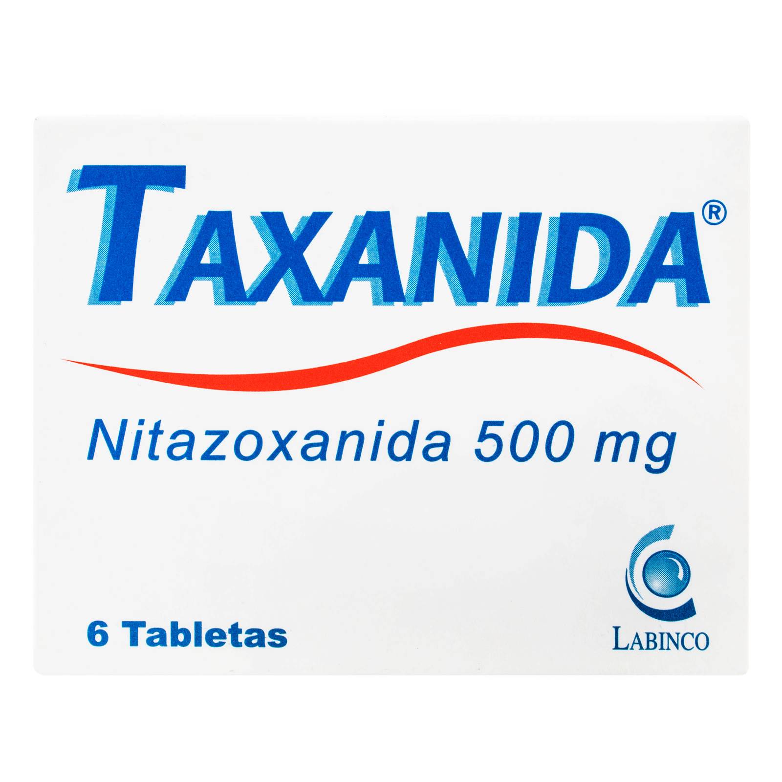 Taxanida Nitazoxanida 500 mg - Presentación 6 tabletas