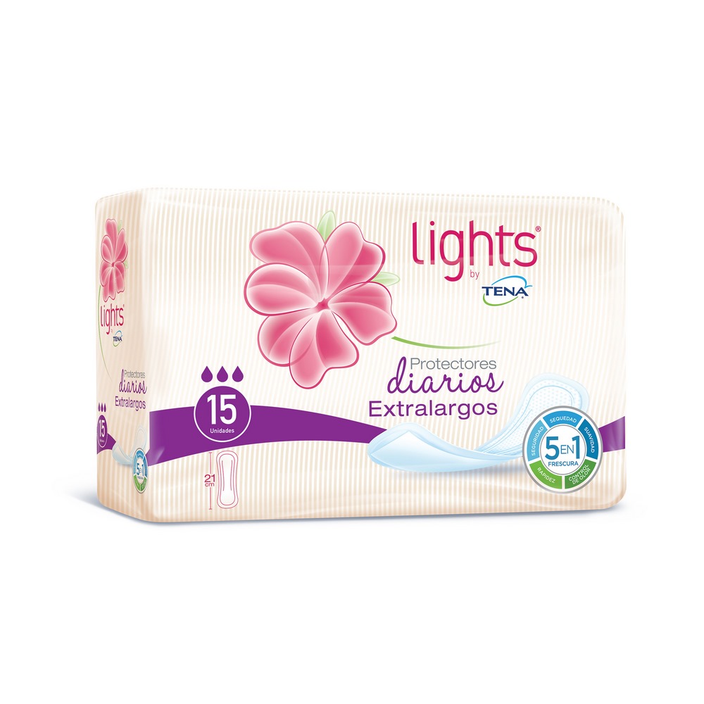 TENA Lights Extralargo Protectores 15 und