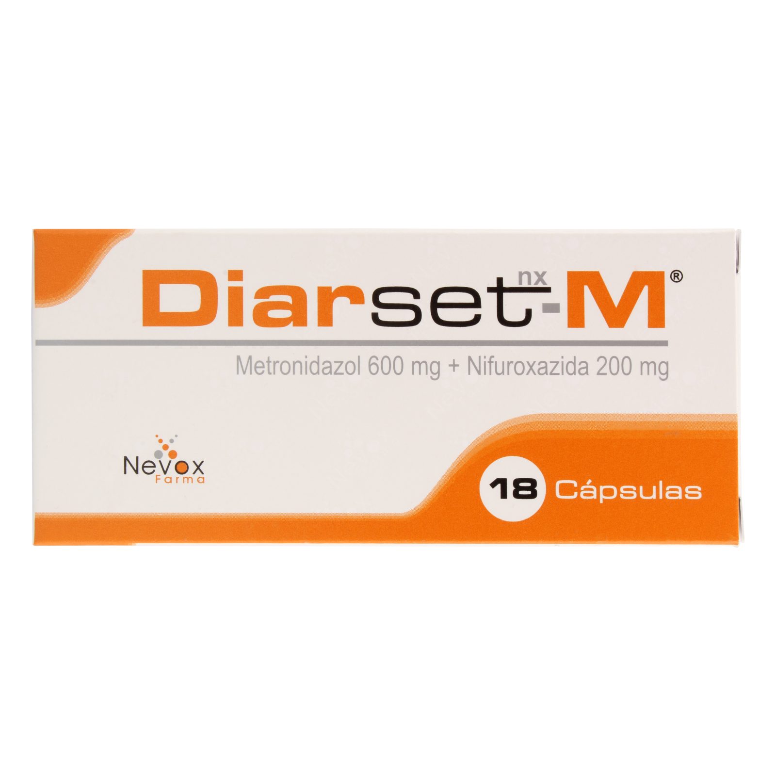 DIARSED- M 18 CAPSULAS METRONIDAZOL-NIFUROXAZIDA