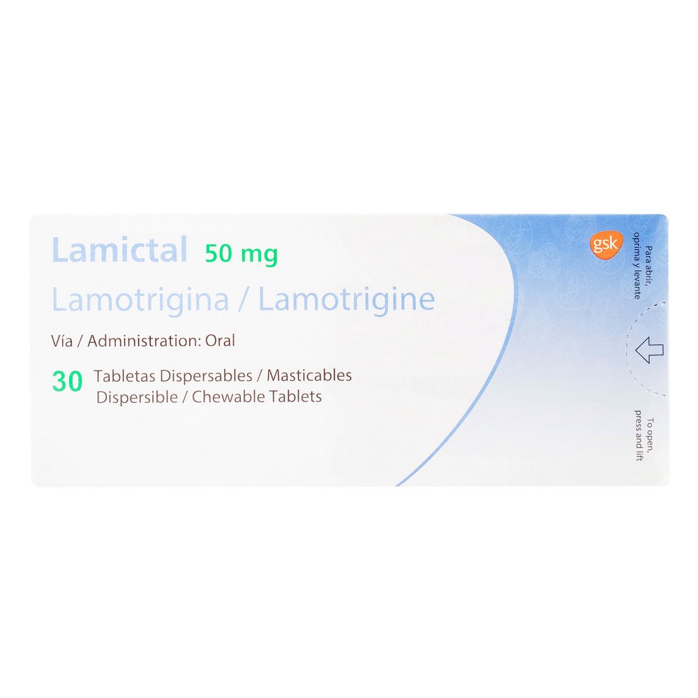 Lamictal Lamotrigina 50 mg – 30 comprimidos