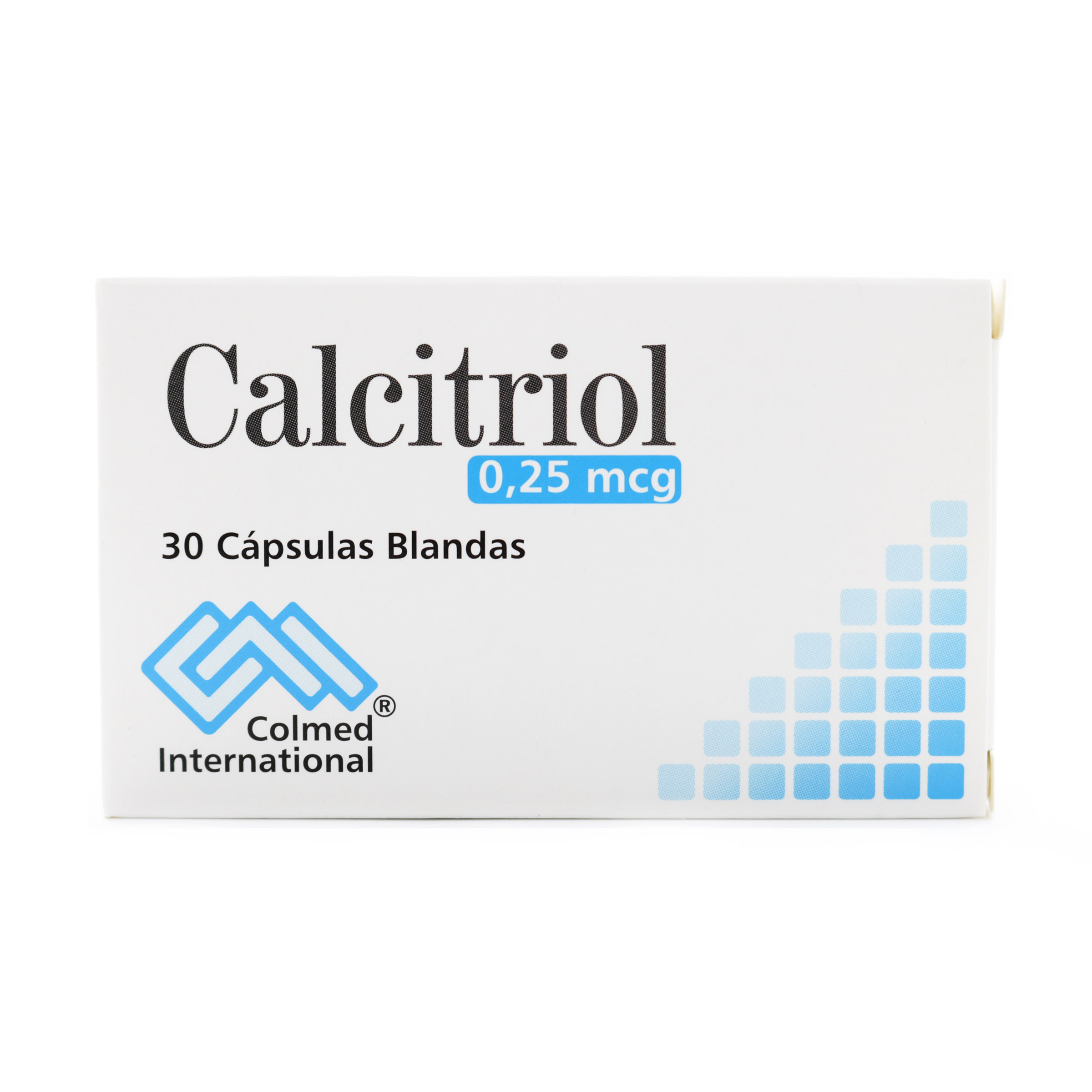 Calcitriol 0.25 mcg 30 Cápsulas