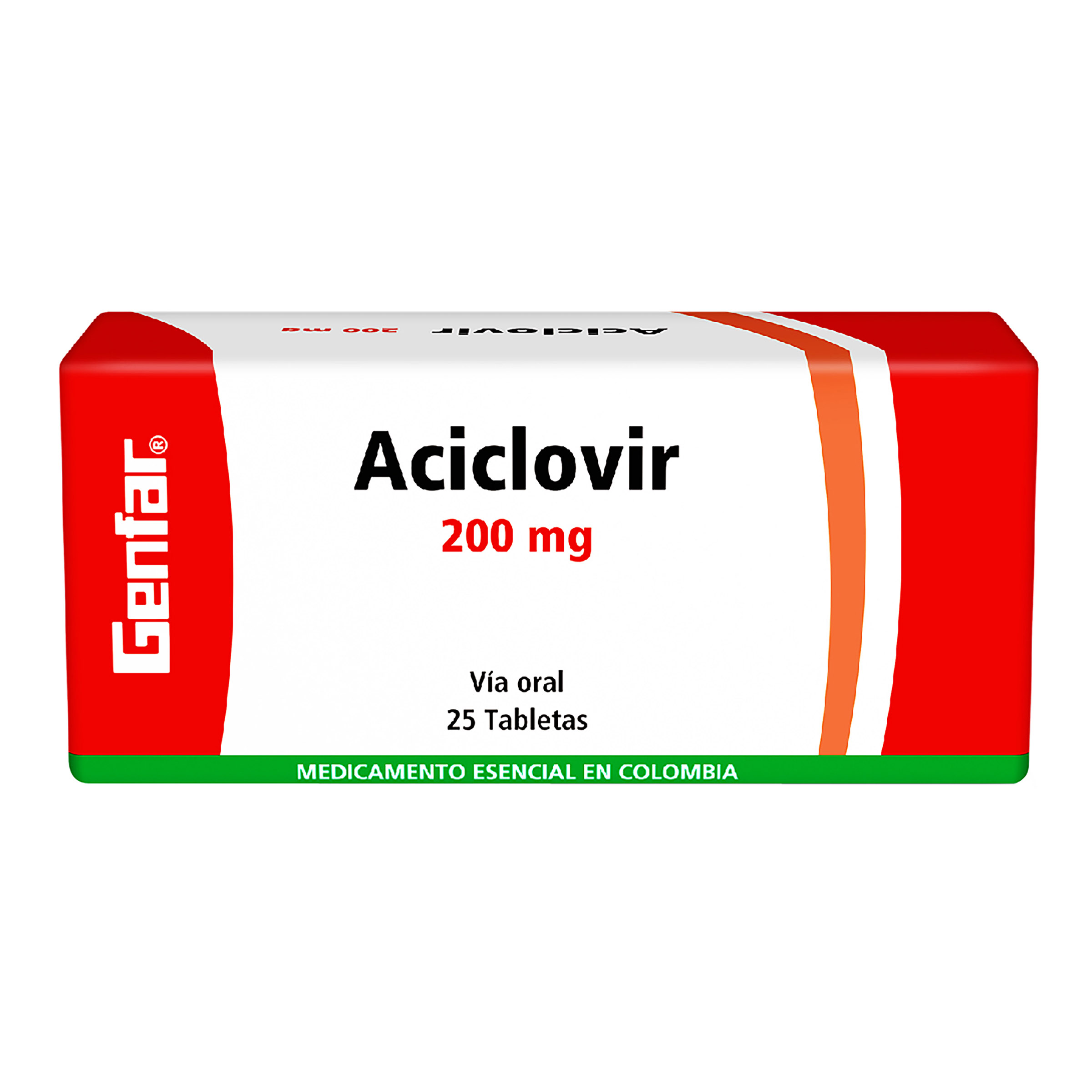 Aciclovir 200 mg – 25 tabletas (GF Aciclovir)