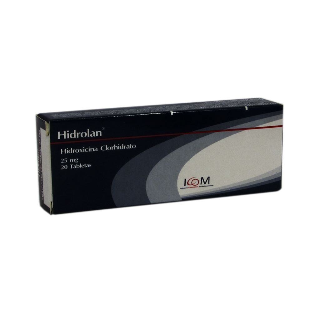 Hidrolan 25 mg – Hidroxizina, 20 tabletas