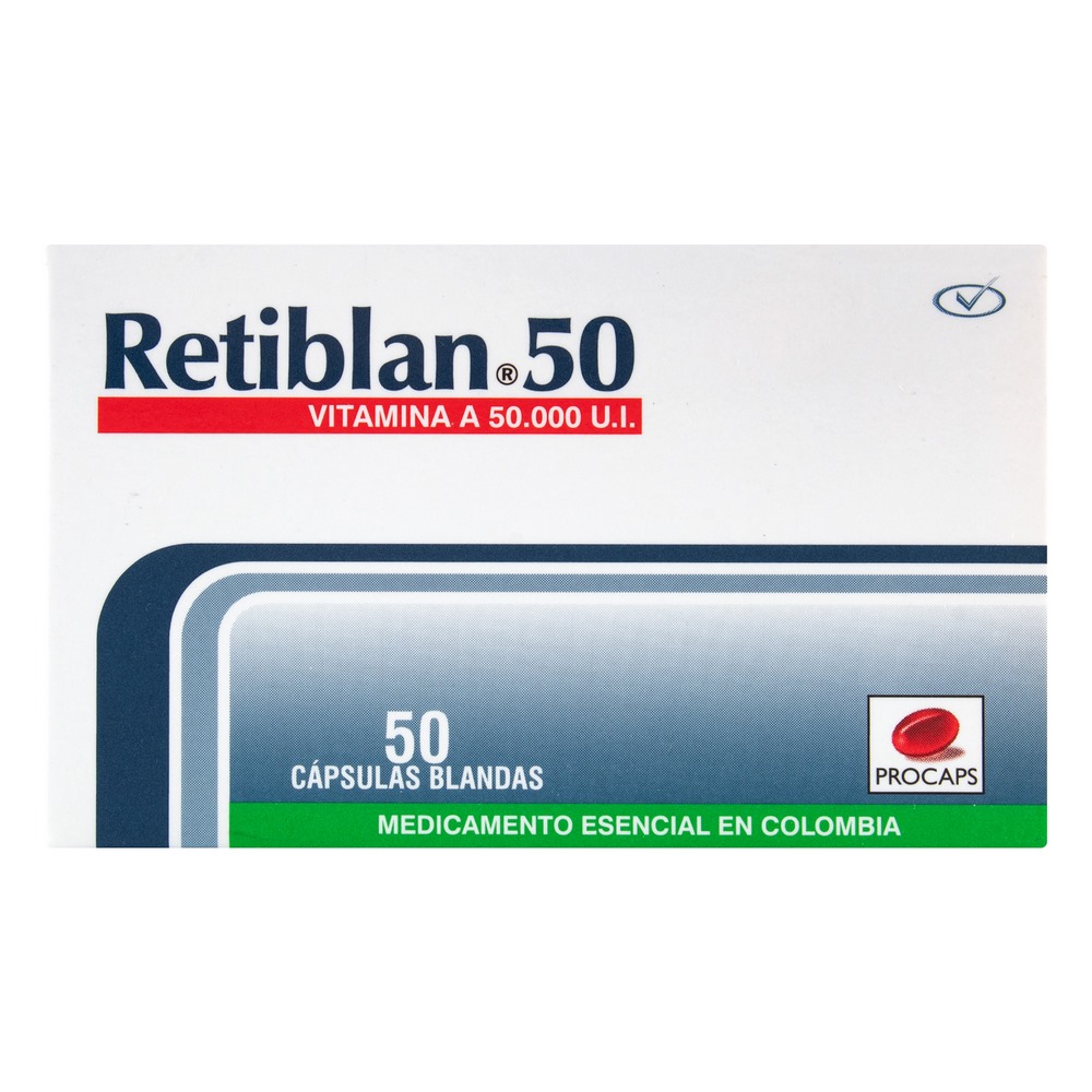 RETIBLAN 50 mg Vitamina A 50 cápsulas