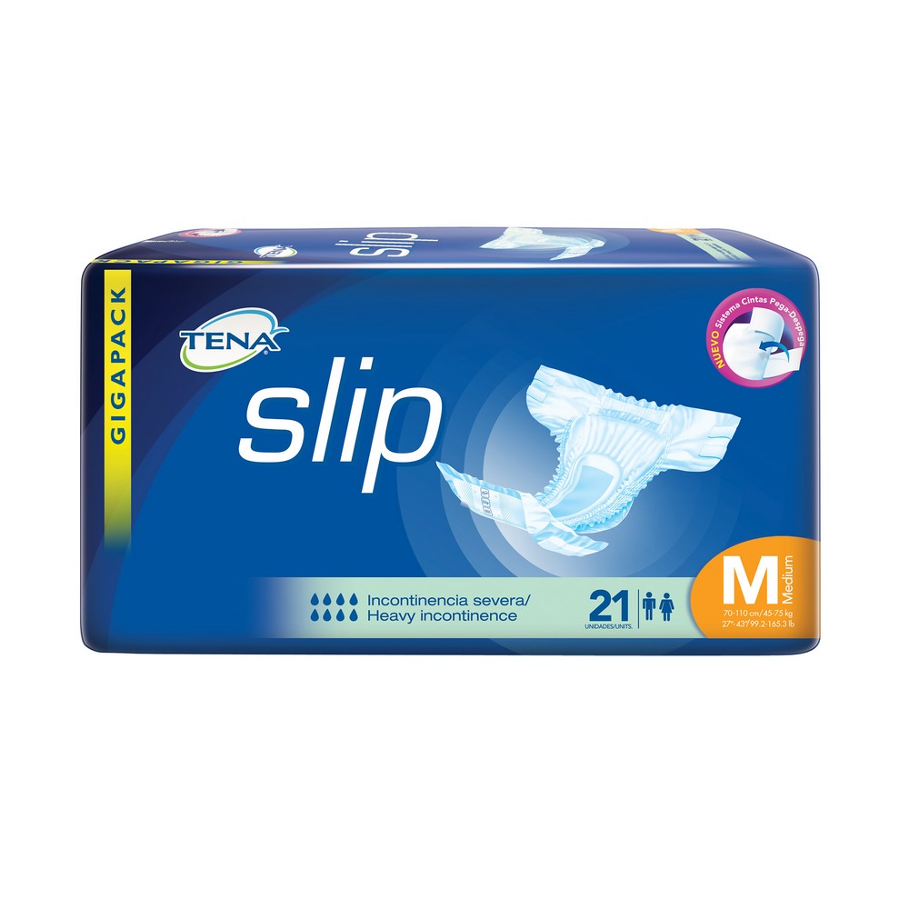 Pañales Slip Ultra talla M, 21 und