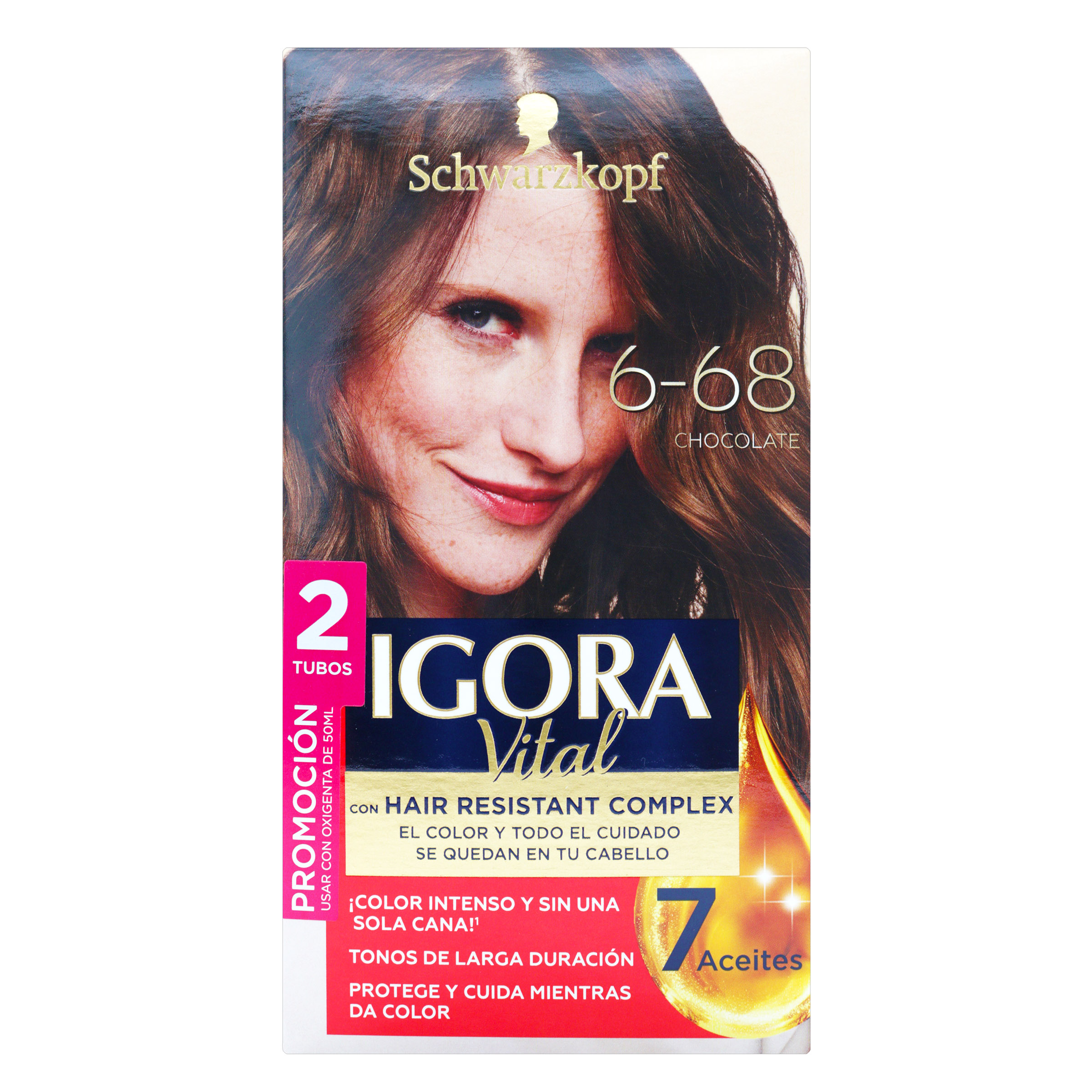 IGORA VITAL KIT 6-68 Tinte Capilar – Chocolate – 2 Tubos