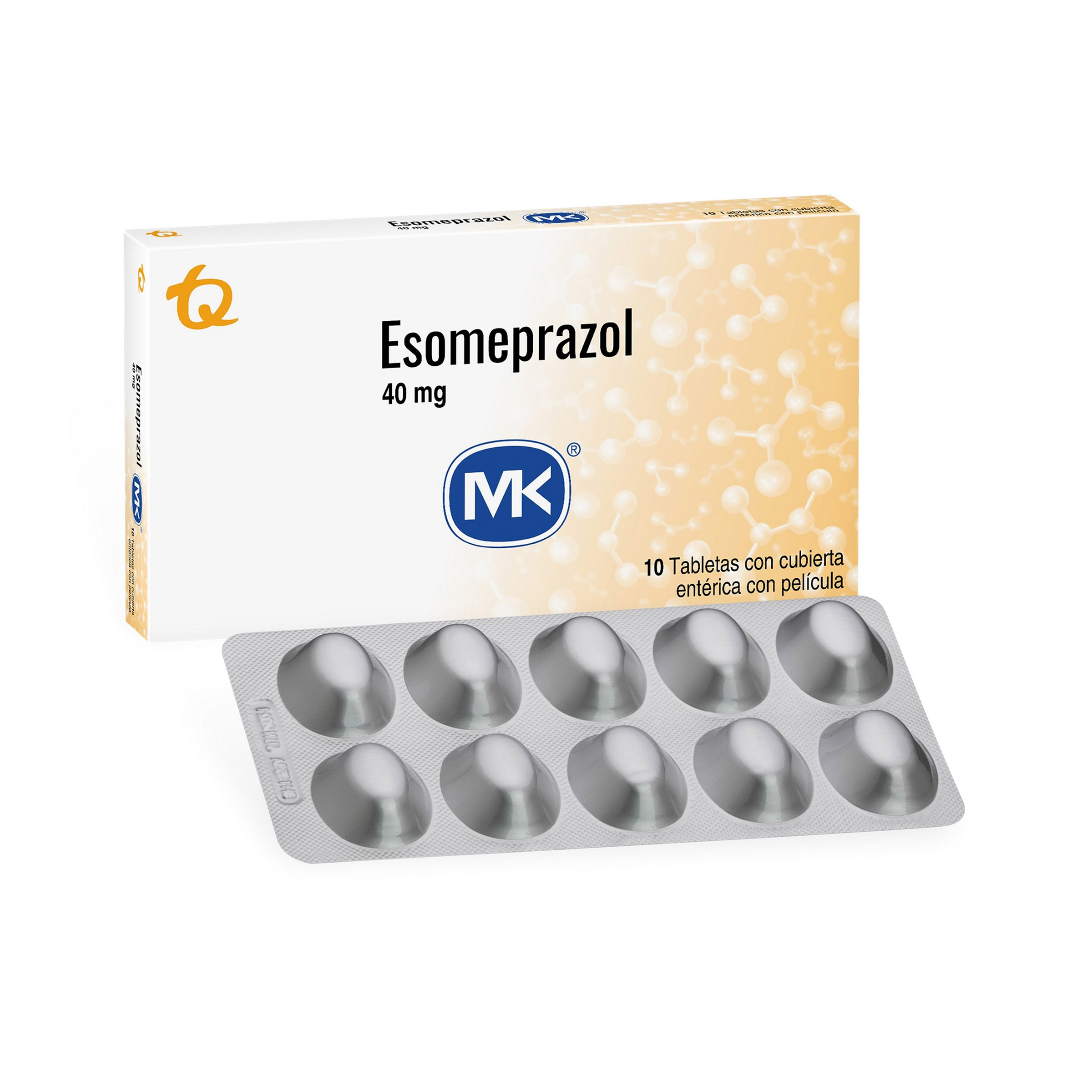 Esomeprazol 40 mg – 10 tabletas MK Esomeprazol