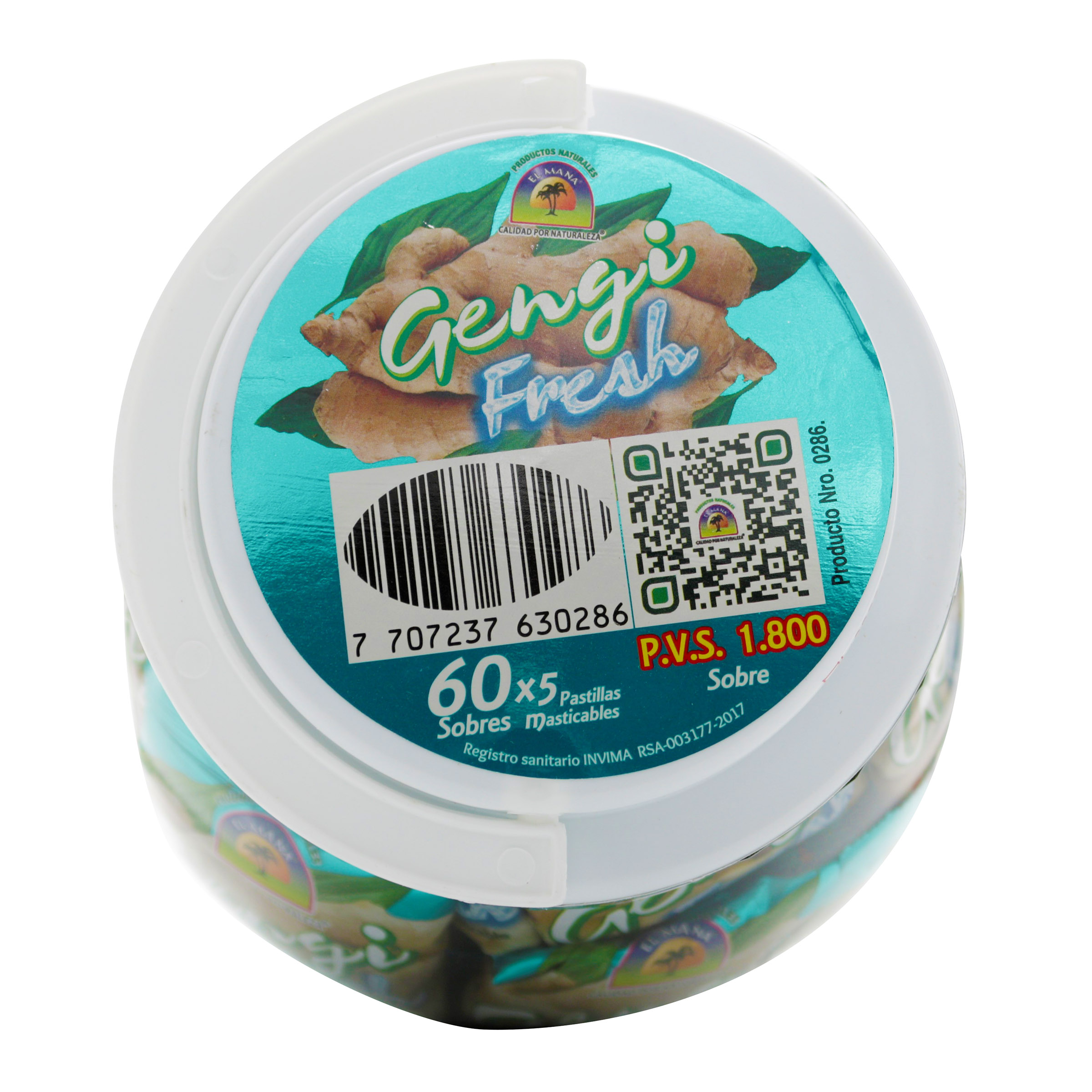 Gengifresh Bombonera 60 Sobres – 5 TBS Aloe Vera