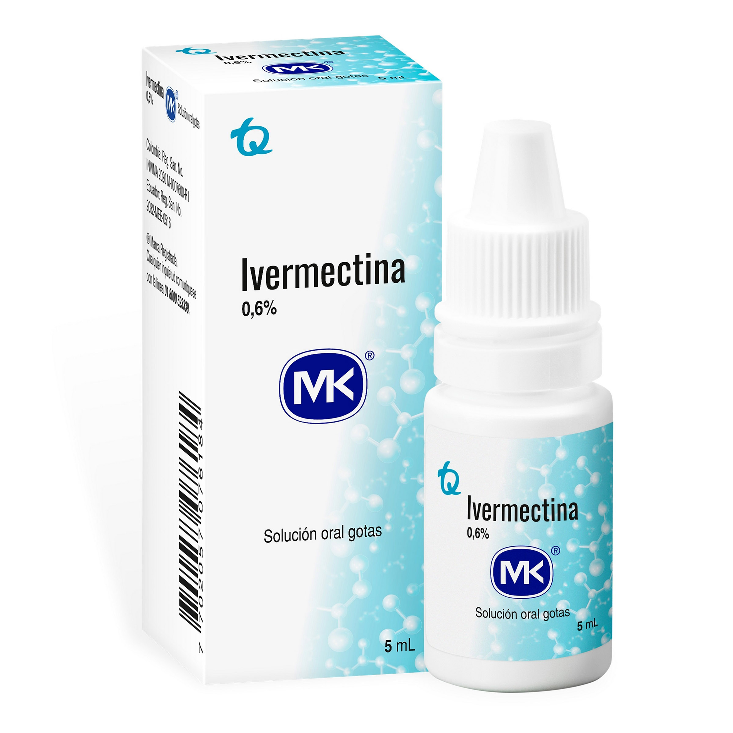 Ivermectina 0.6% solución oral 5 ml – Tecnoquímicas