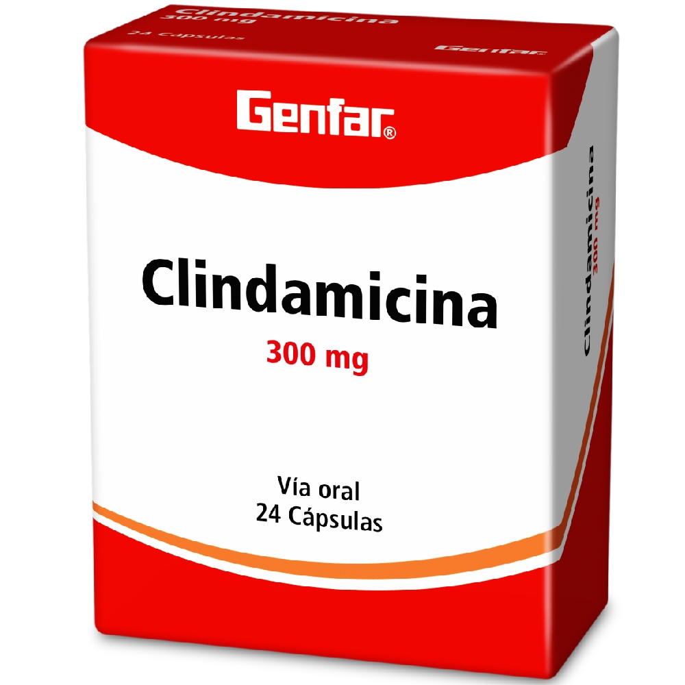 Clindamicina 300 mg 24 cápsulas – GENFAR