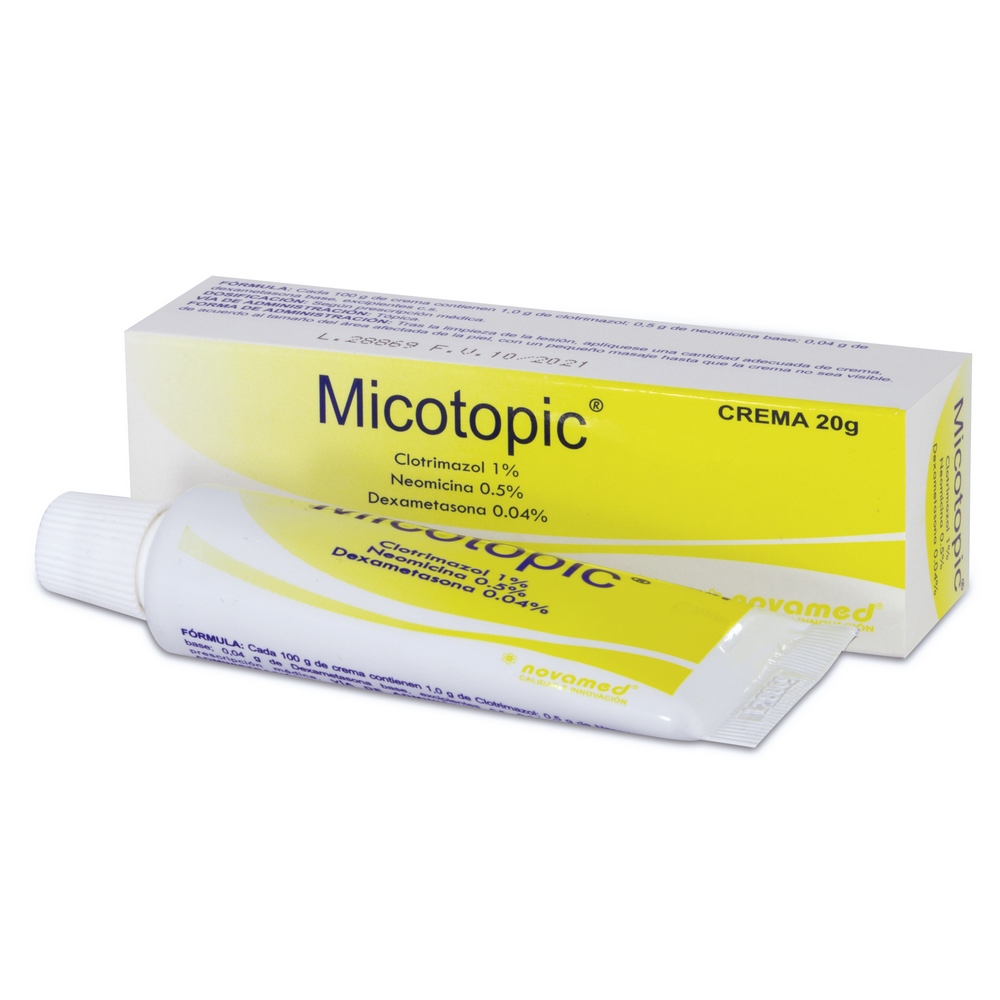 Micotopic Crema 20 g – Clotrimazol/Dexametasona/Neomicina
