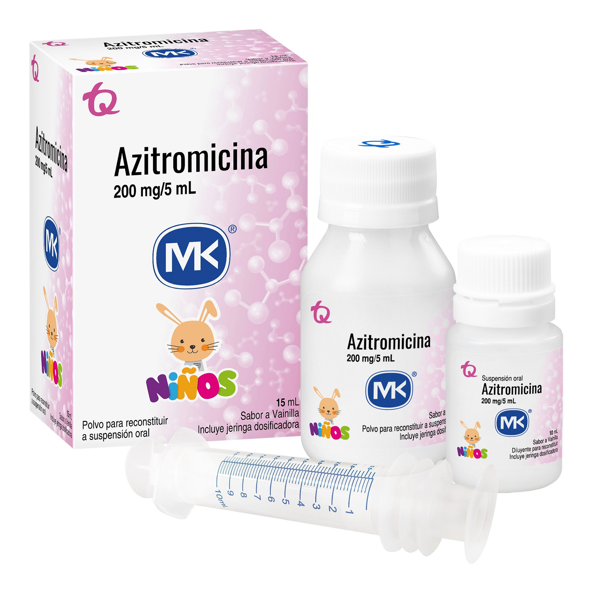 Azitromicina 200 mg/5 ml polvo 15 ml TECNOQUIMICAS