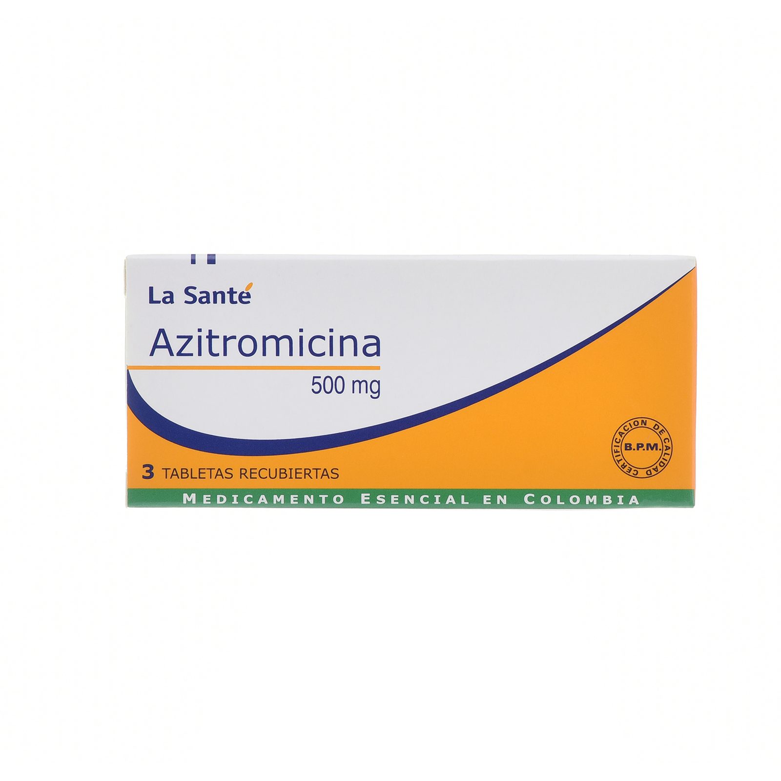 Azitromicina 500 mg - 3 tabletas - La Santé
