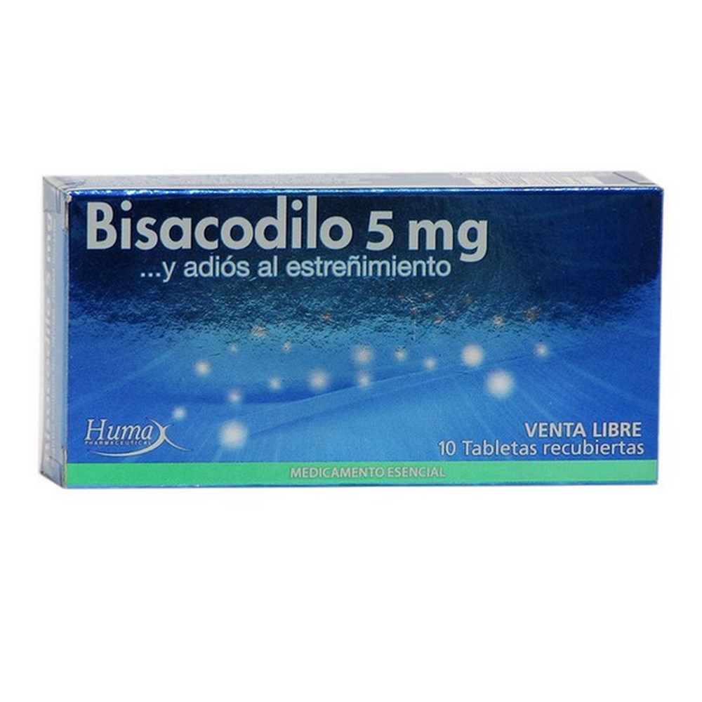 Bisacodilo 5 mg - 10 tabletas