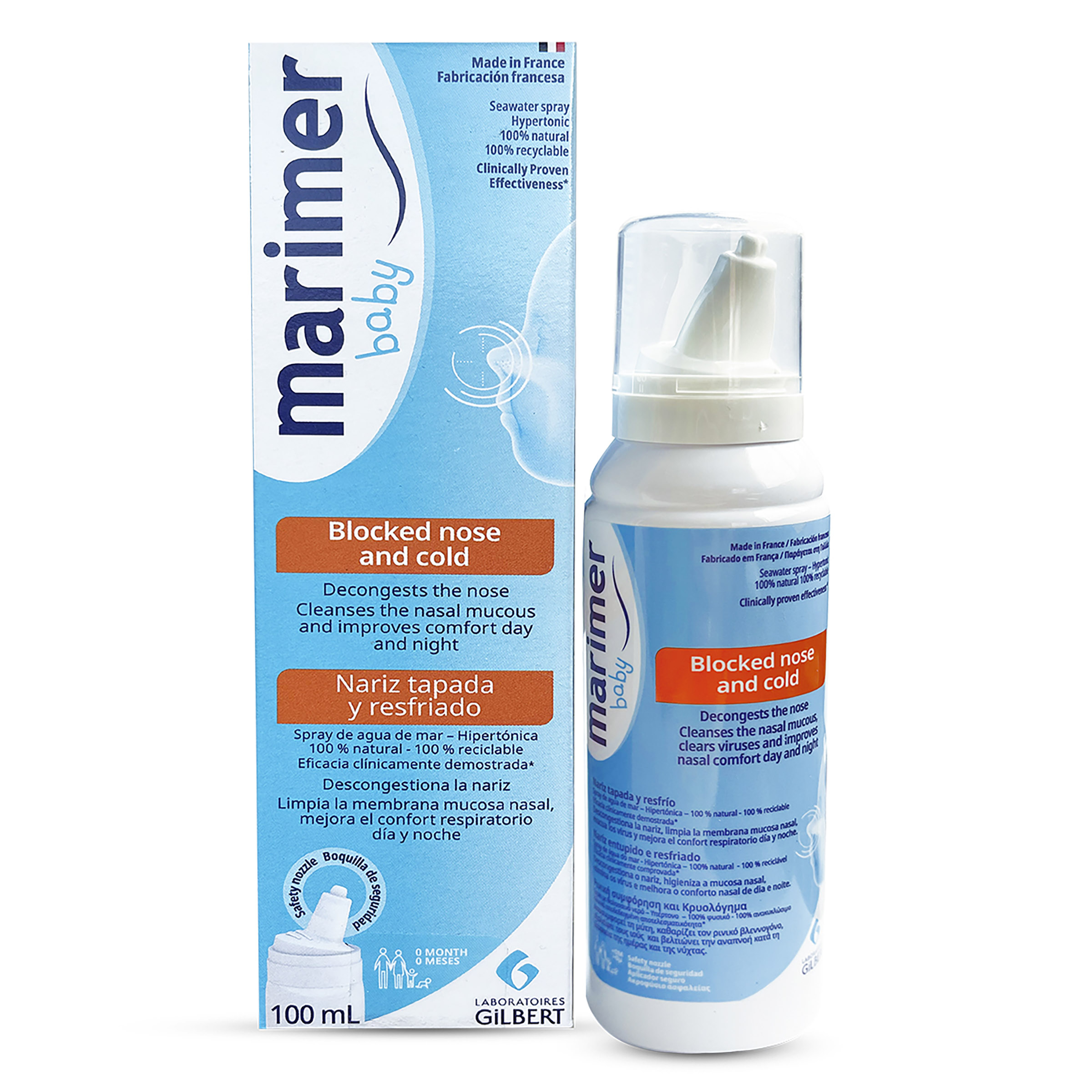 Marimer Solución Hipertónica para bebés 100 ml – Agua de mar