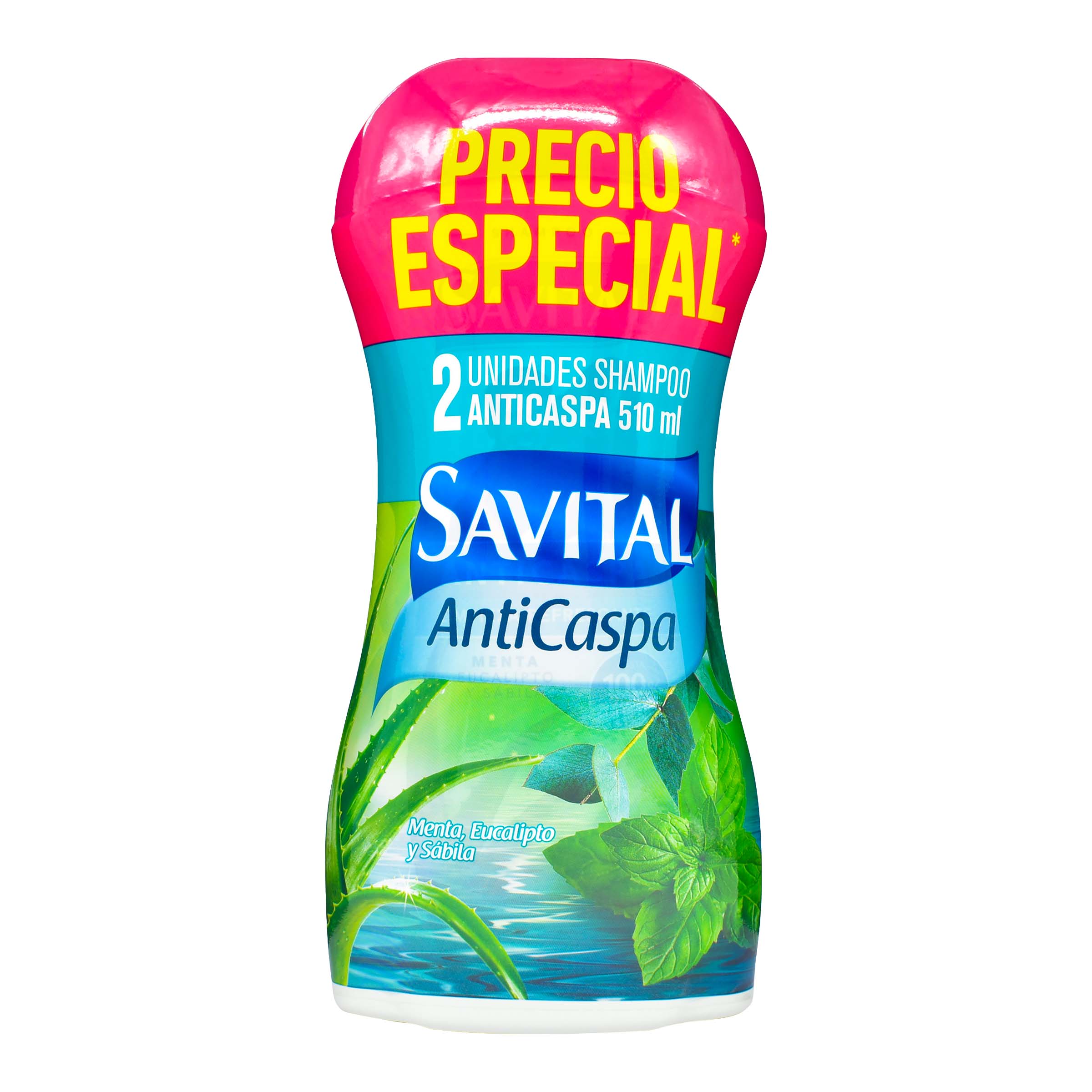2 Champús Savital Anticaspa 510 ml