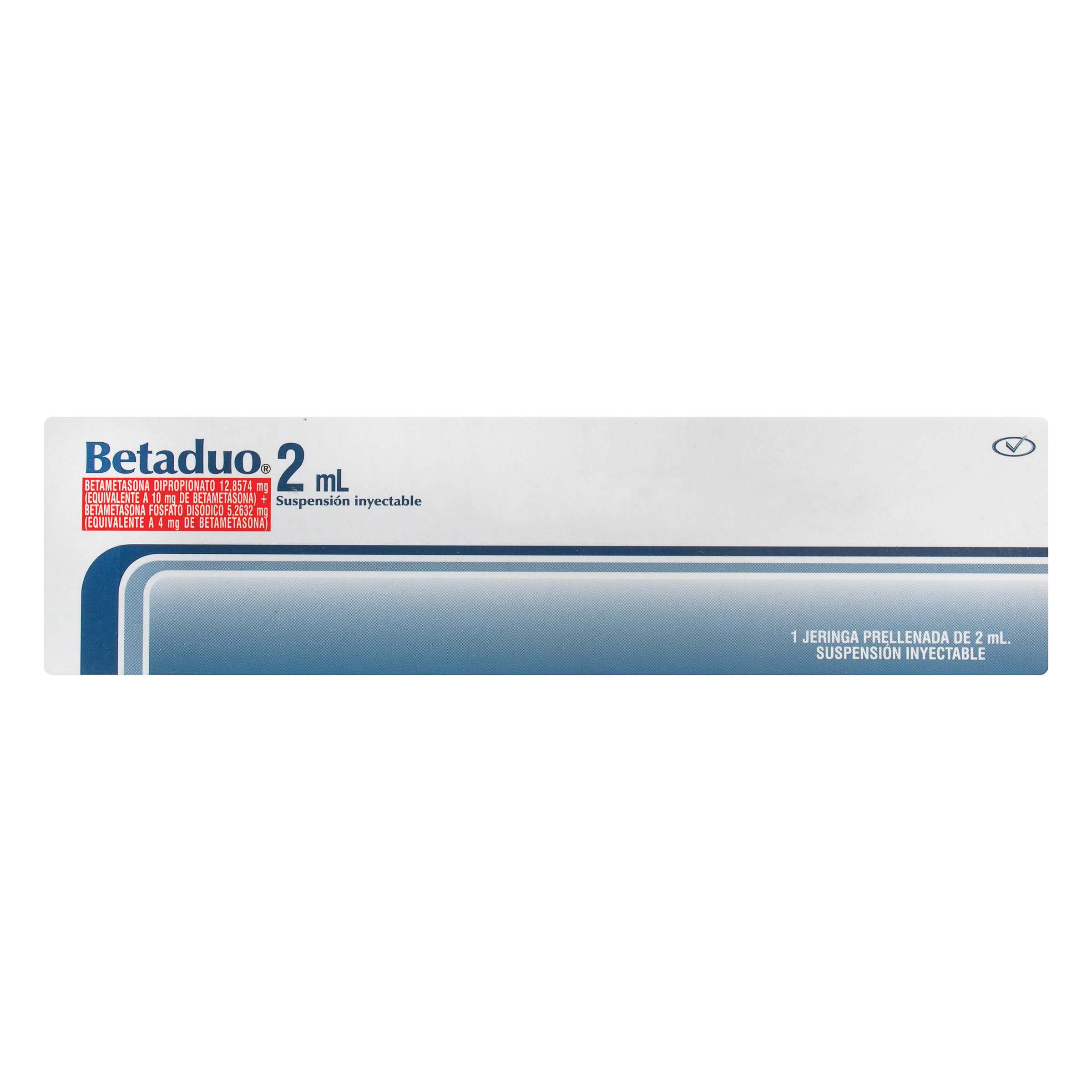 Betaduo 2 mL jeringa prellenada – betametasona fosfato disódico 3%+