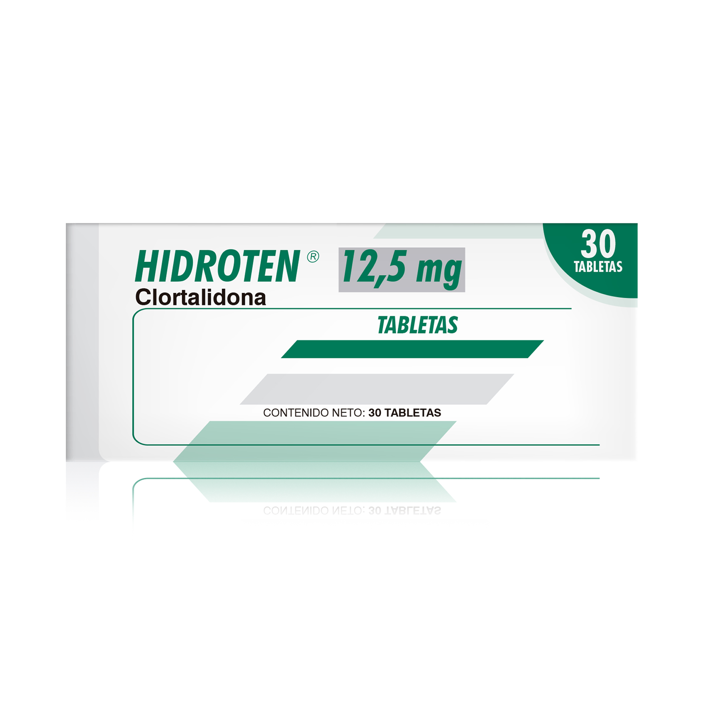 HIDROTEN 12.5 mg – 30 tabletas (clortalidona)