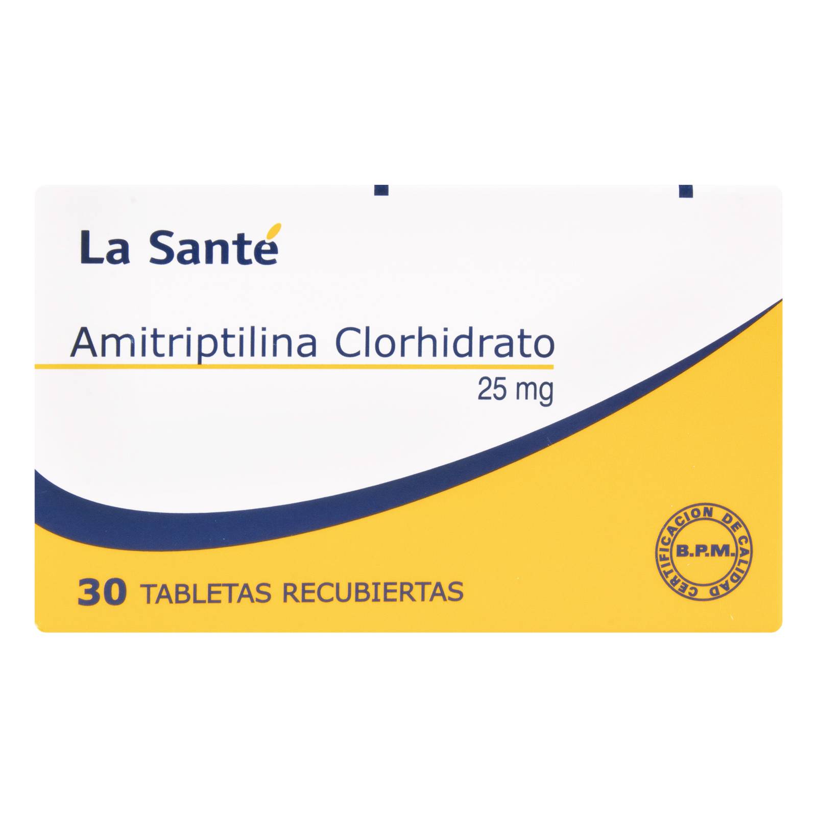 Amitriptilina 25 mg 30 tabletas - La Santé