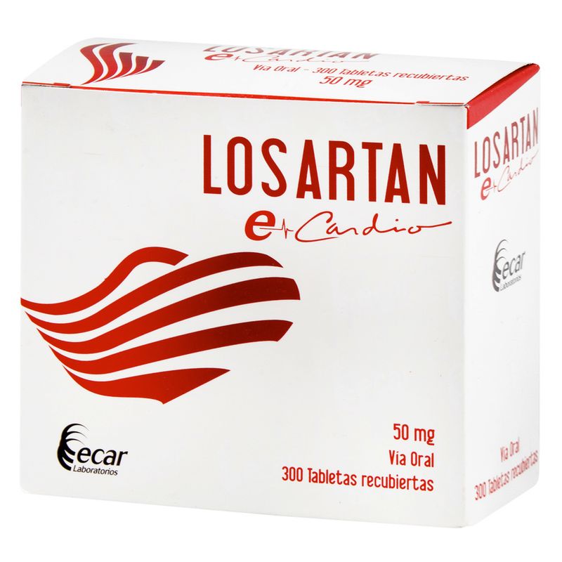 Losartán 50 mg, 300 tabletas – EC Losartan