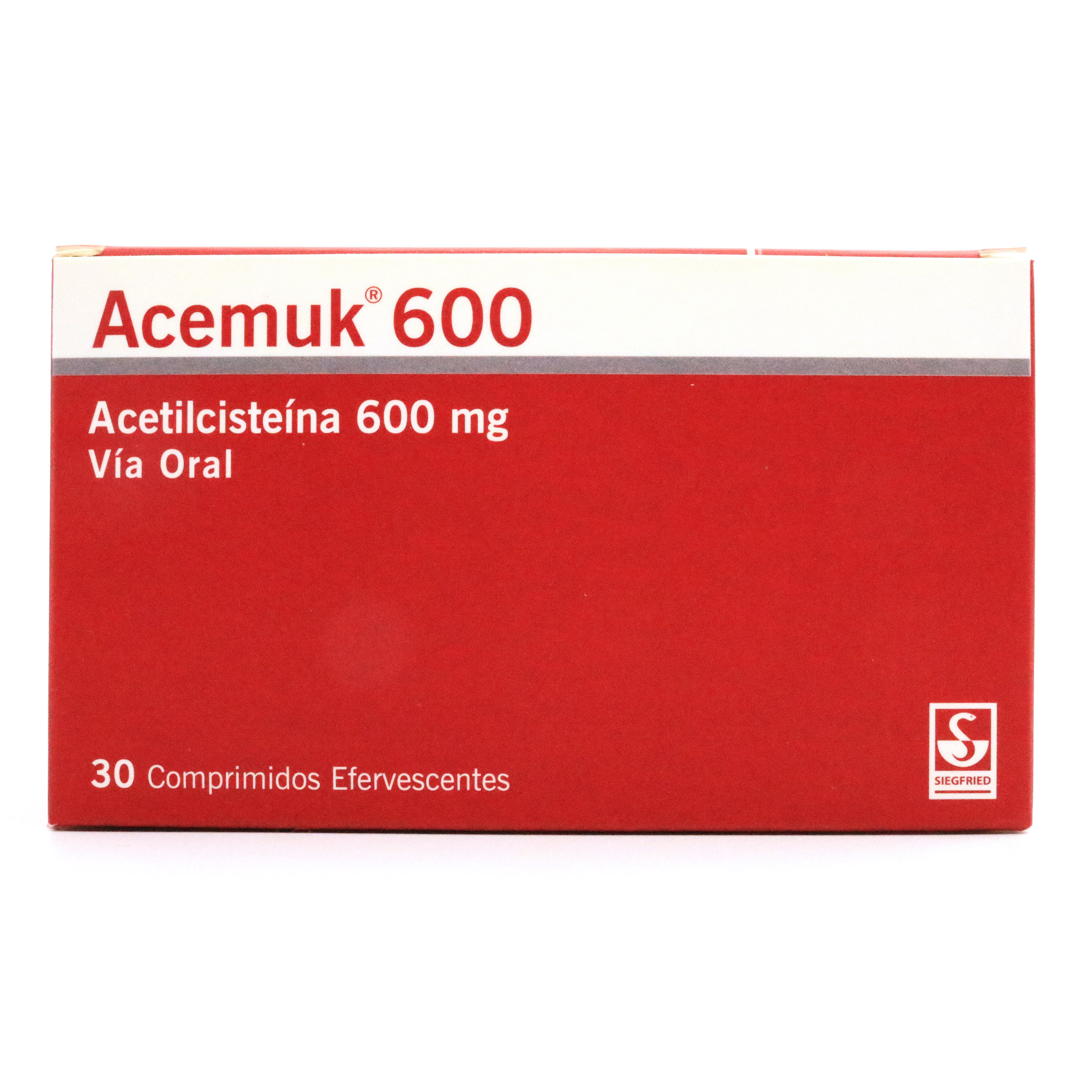 Acemuk 600 mg – 30 tabletas efervescentes (acetilcisteína)