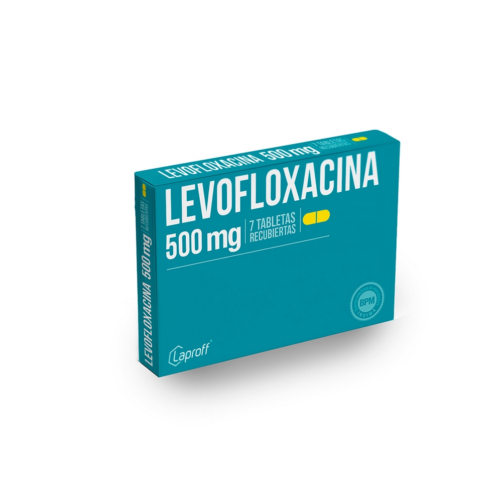 Levofloxacino 500 mg 7 tabletas - LAPROFF