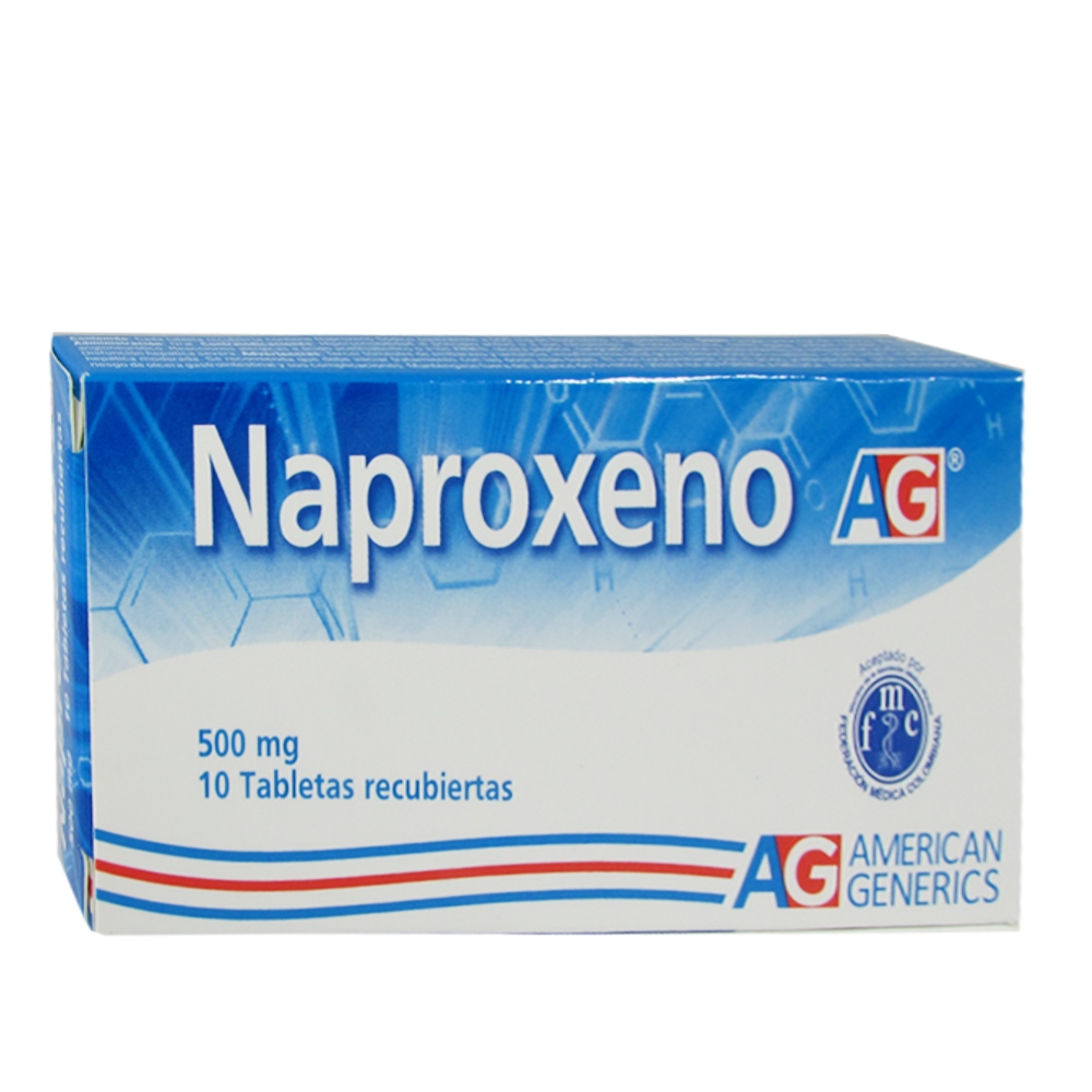 Naproxeno 500 mg 10 tabletas
