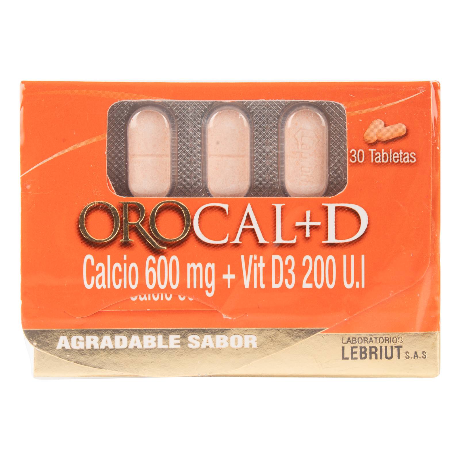OROCAL D 30 tabletas masticables – calcio + vitamina D