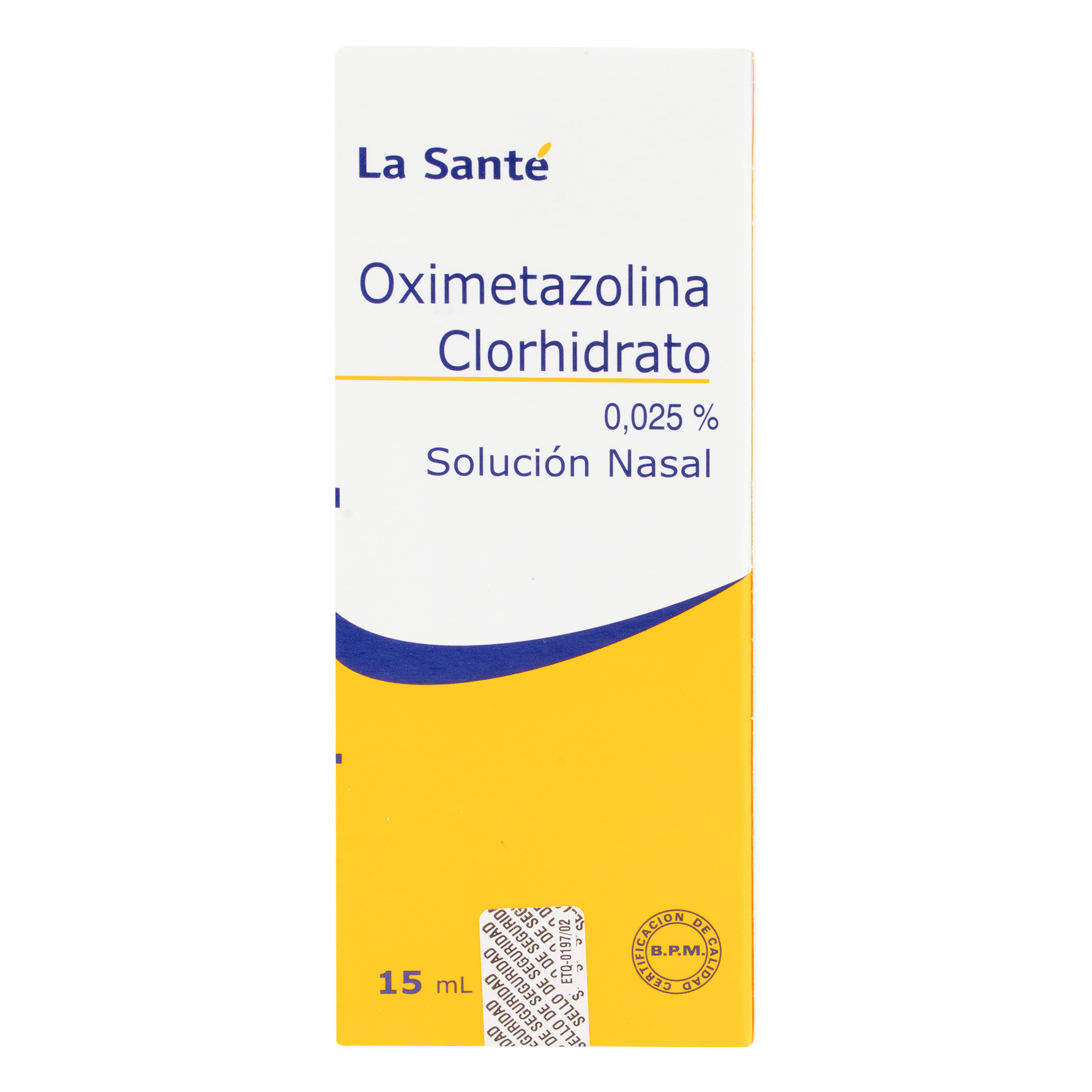 Oximetazolina HCl 0.025% spray nasal pediátrico 15 mL | La Santé