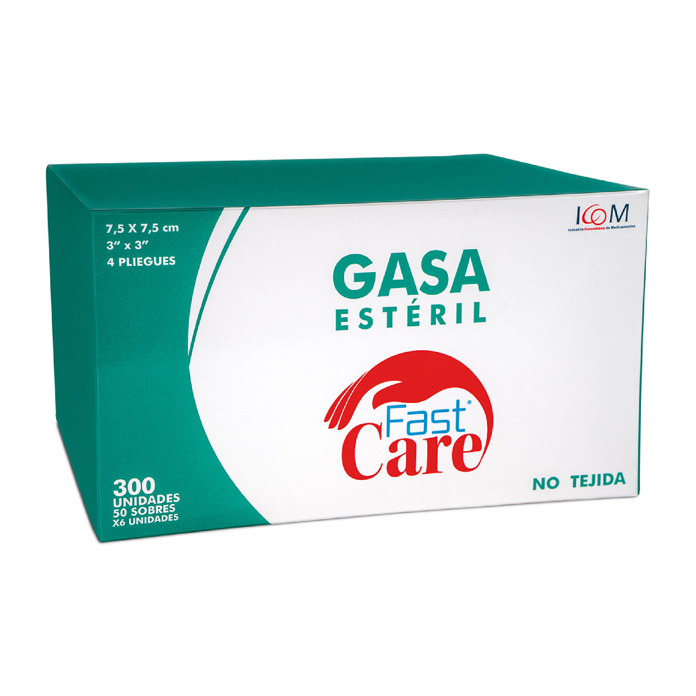 Gasas estériles ICOM Fast Care 3x3 cm 50 piezas