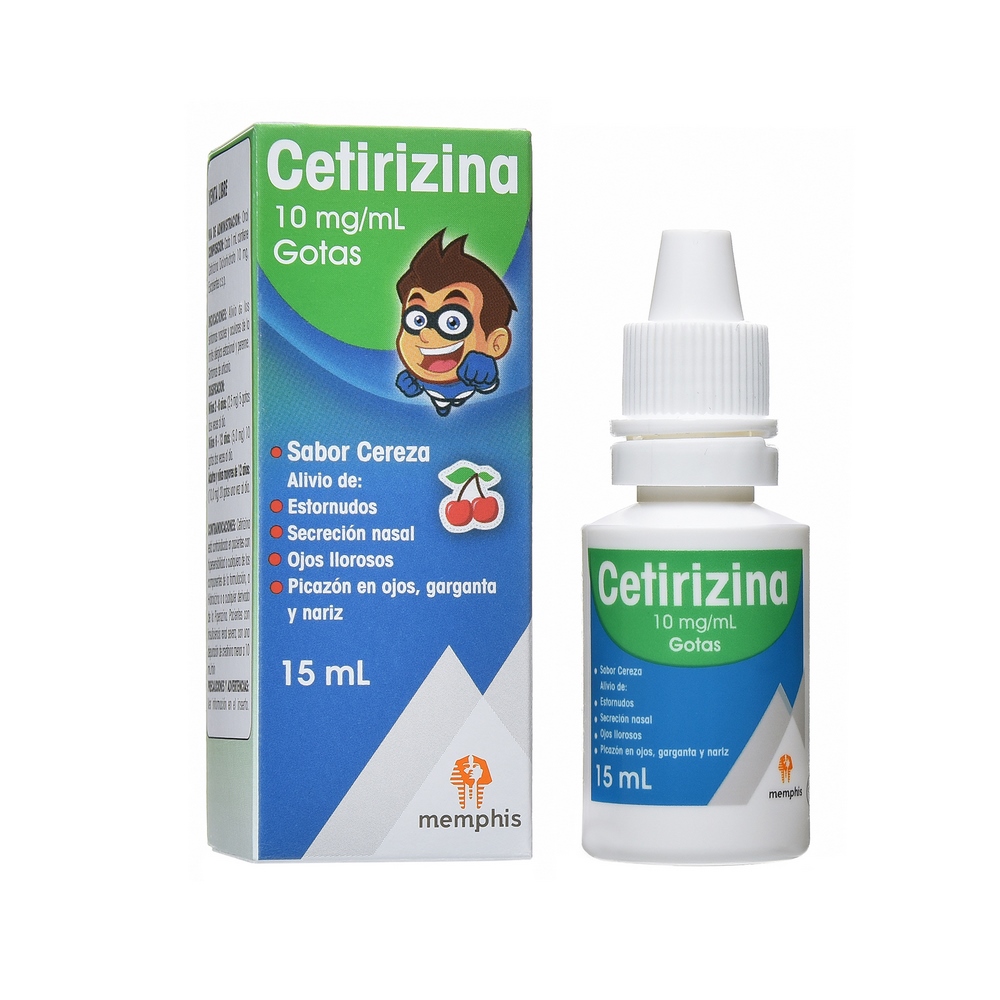 Cetirizina 1% Gotas 15 mL - MEMPHIS PRODUCTS