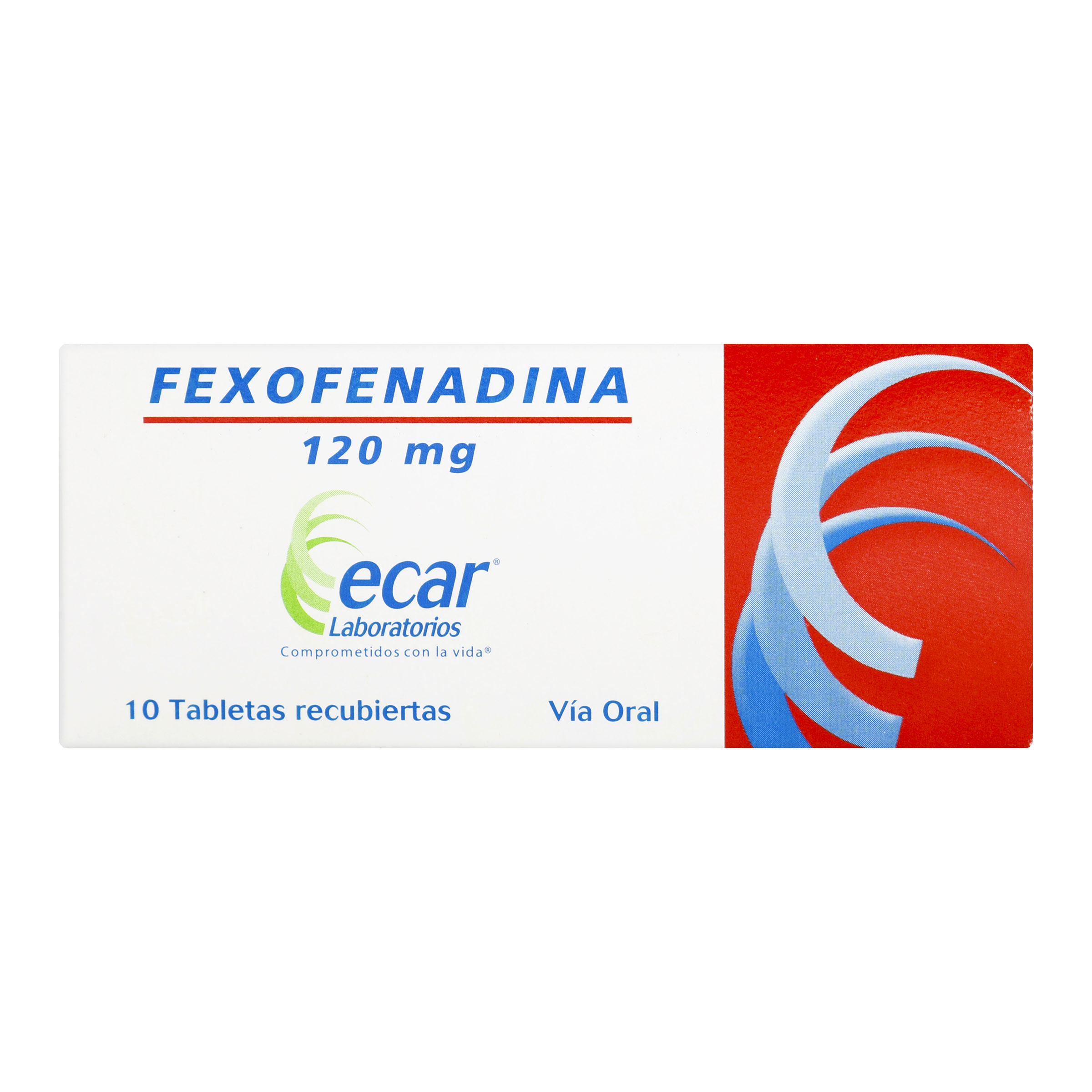 Fexofenadina 120 mg 10 tabletas EC