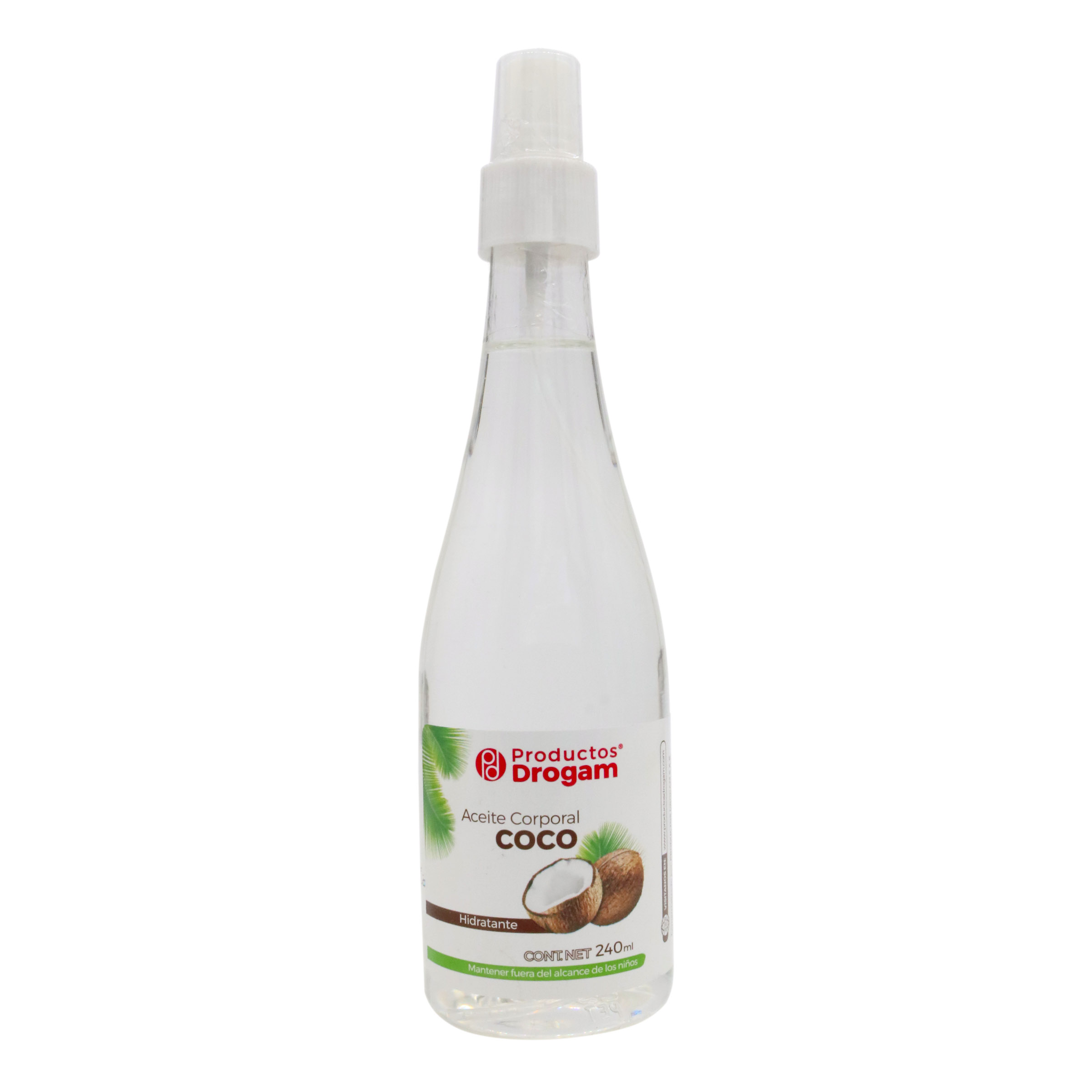 Aceite corporal de coco Drogam 240 ml