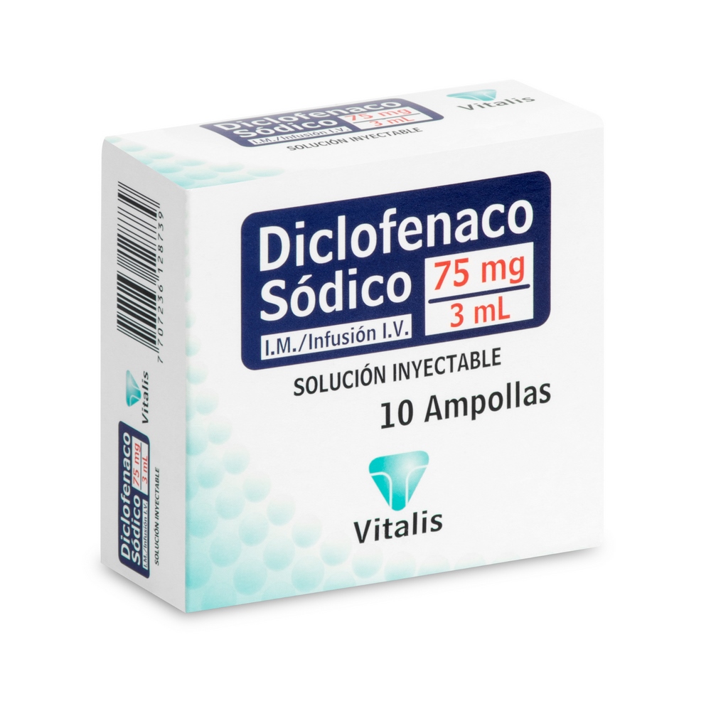 Diclofenaco 75 mg/3 ml – 10 ampollas