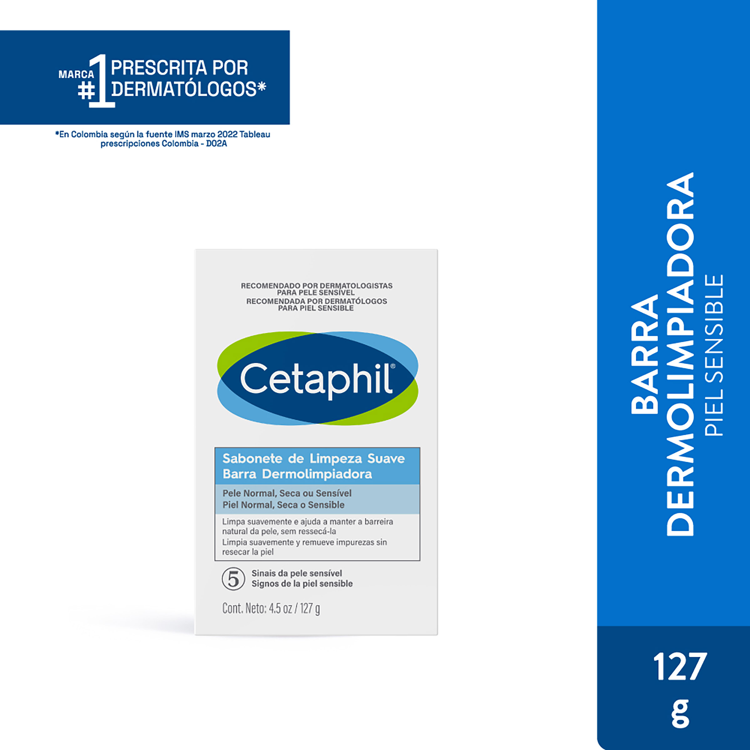 Jabón Facial Cetaphil 127 g – Piel sensible