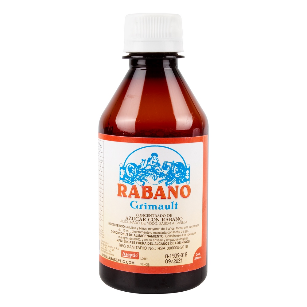 RABANO JARABE 200 mL – Raphanus sativus con yodo