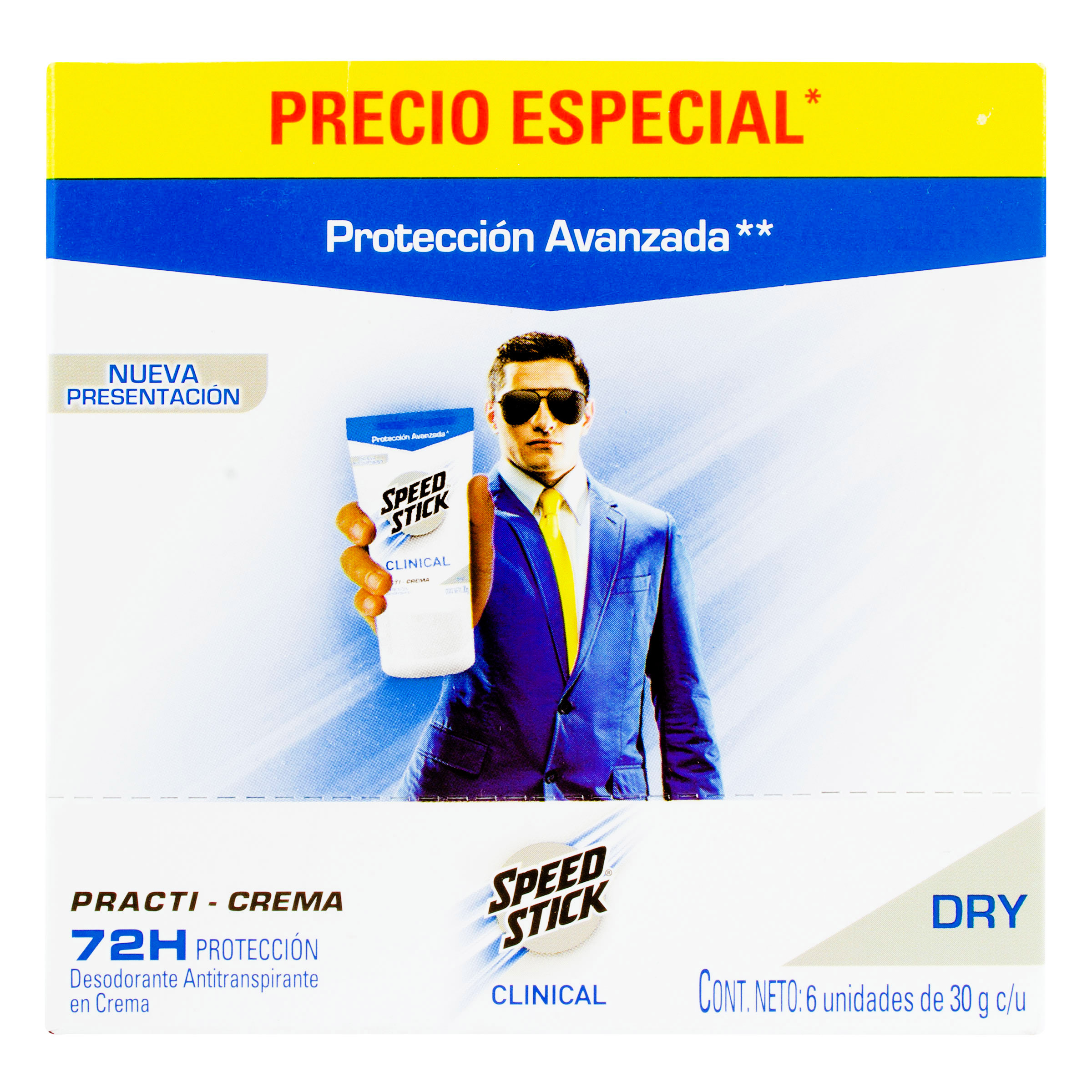 Desodorante en crema para hombres – Pack 6x30 g