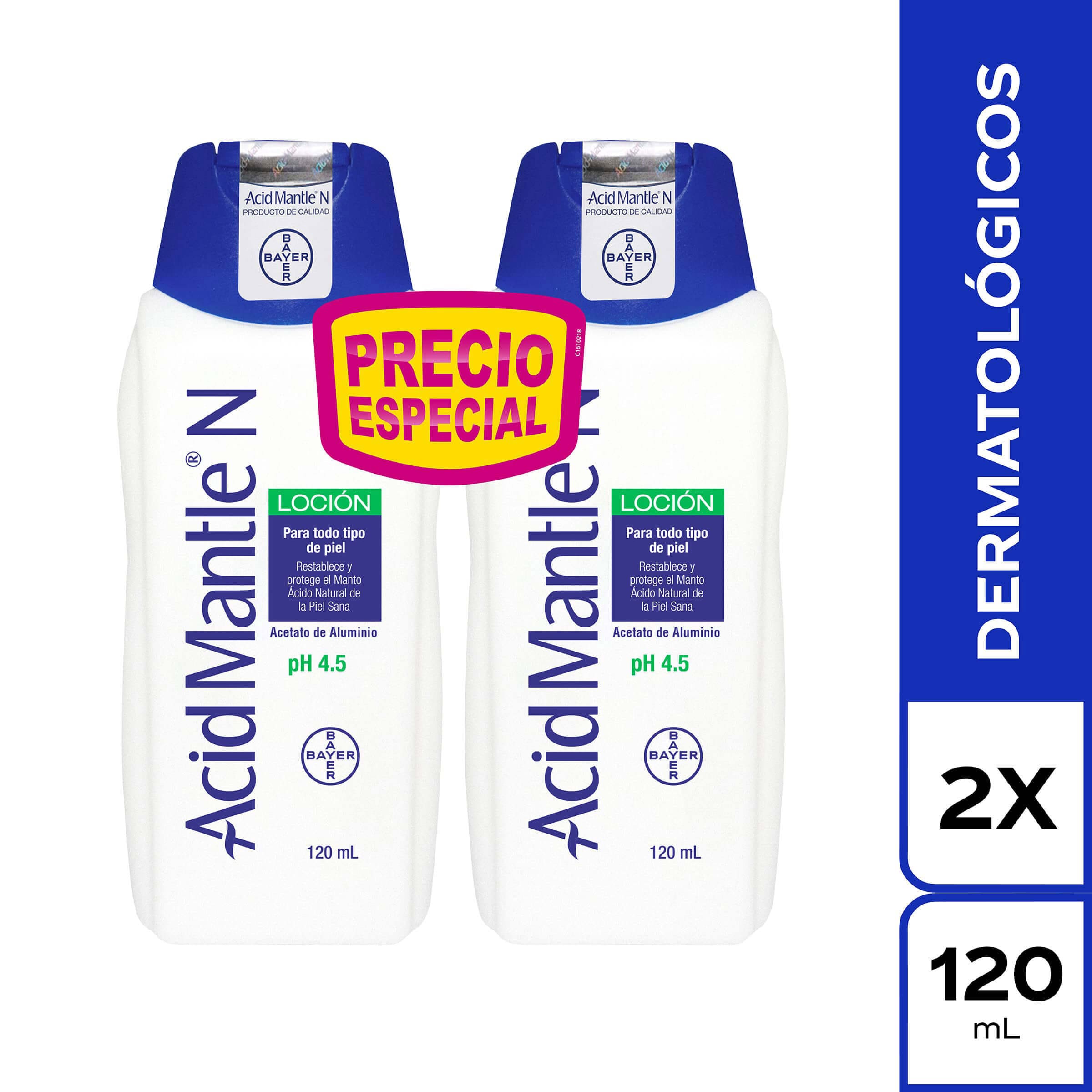 Loción Acid Mantle N 120 ml – acetato de aluminio (Bayer)
