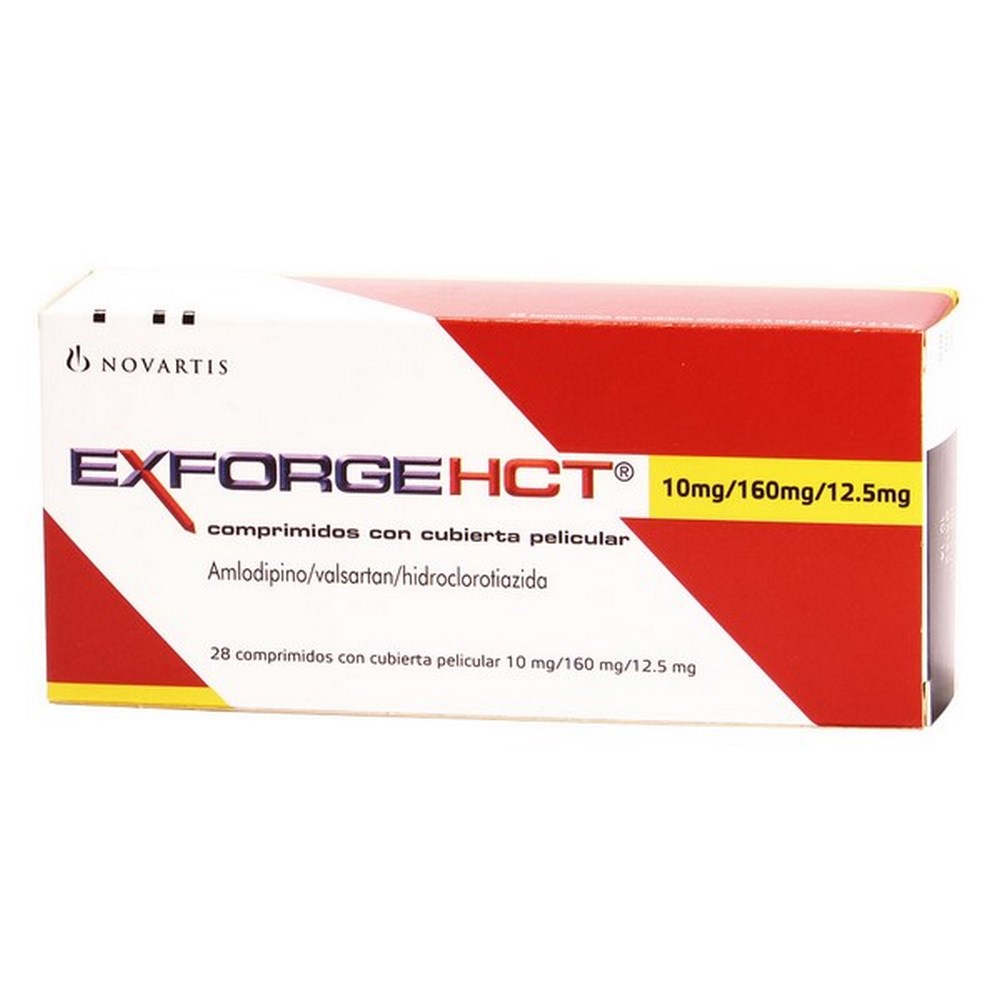 Exforge HCT 10/160/12.5 mg – 28 tabletas