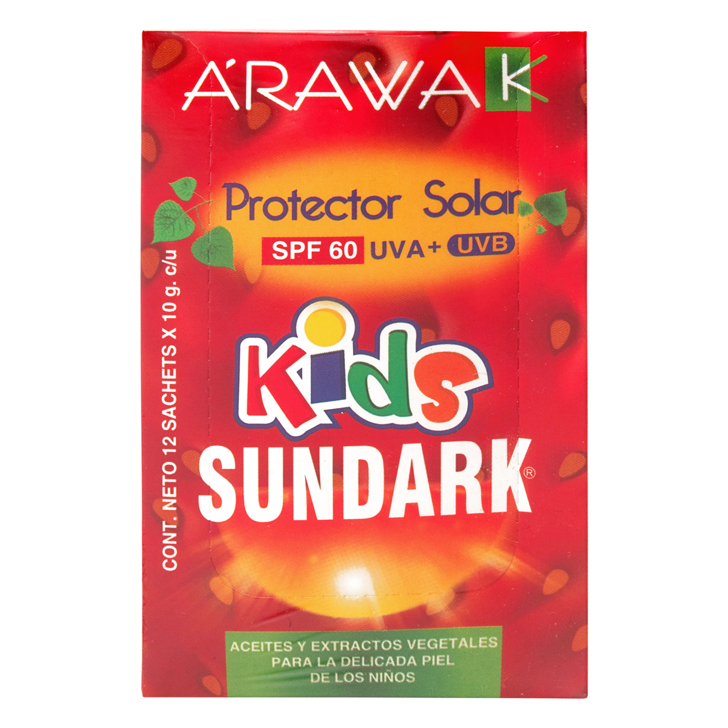 Sundark Kids – Bloqueador solar 12 sobres de 10 g