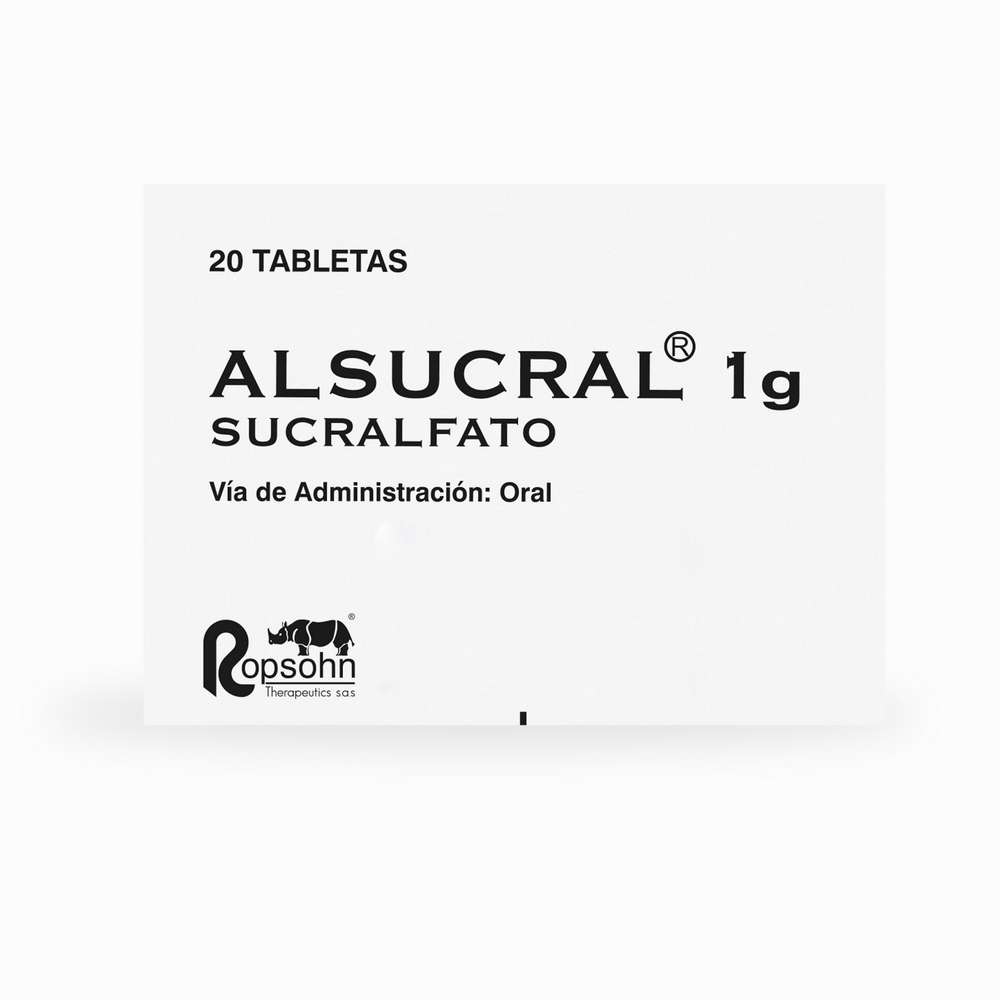ALSUCRAL 1 g – 20 tabletas (Sucralfato)