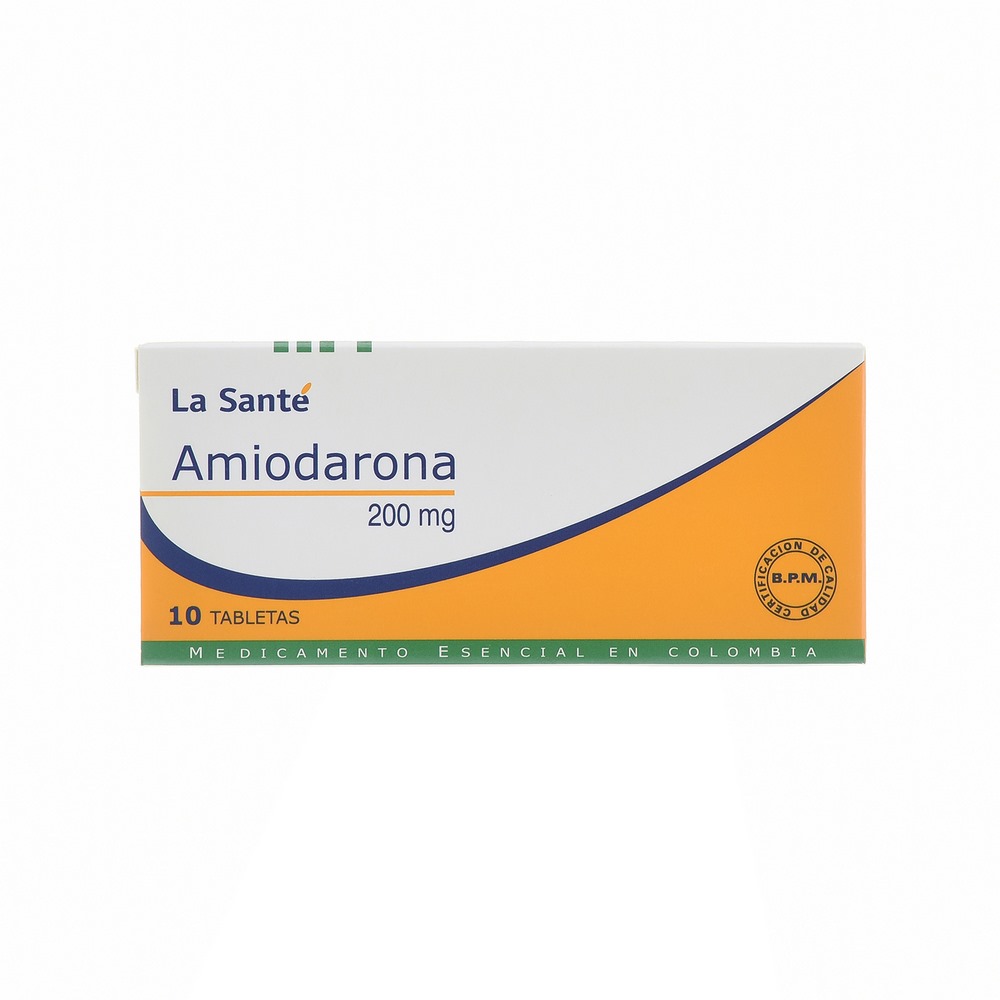 Amiodarona 200 mg – 10 tabletas